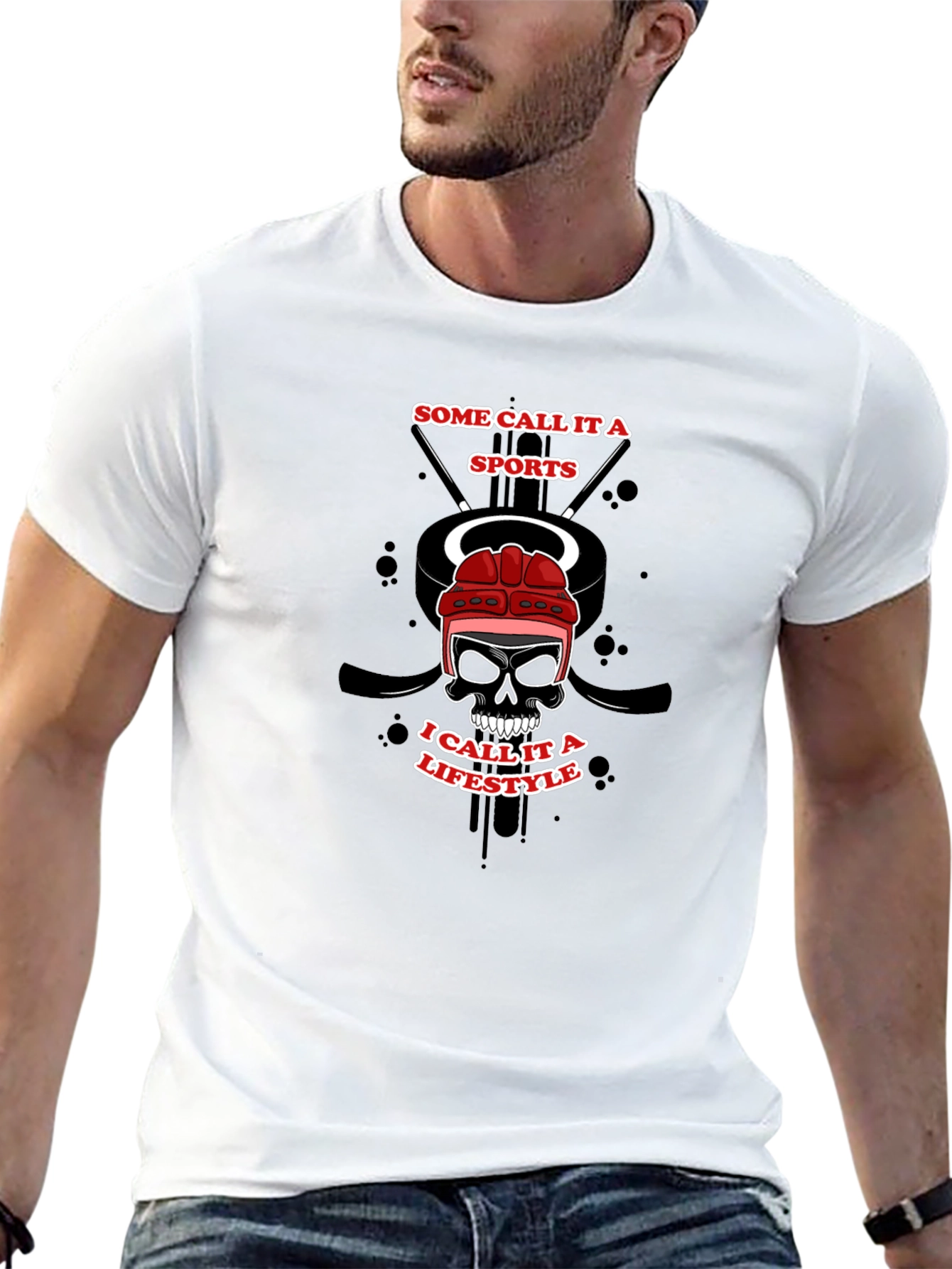 Hockey Lifestyle Graphic T-Shirt