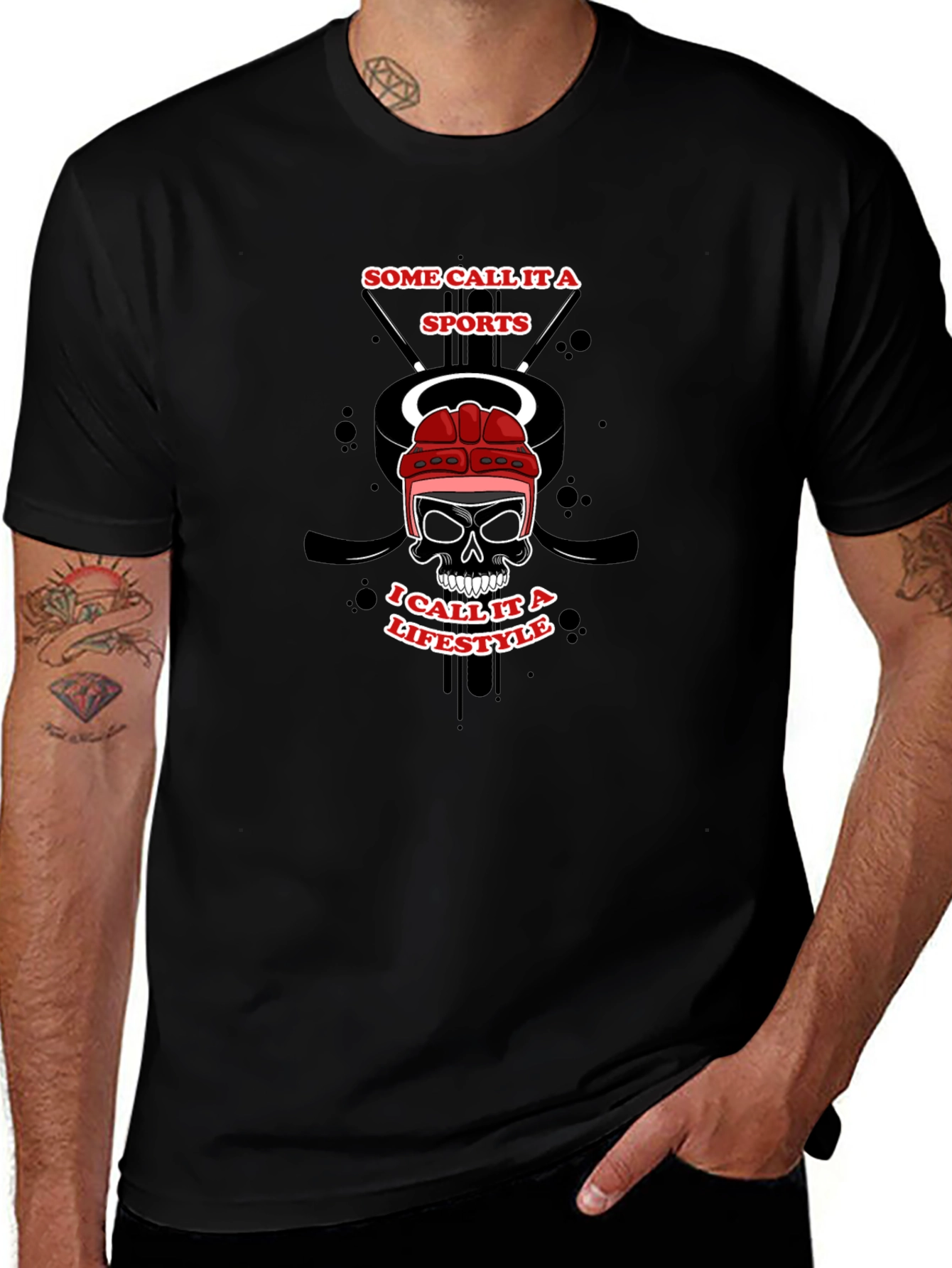 Hockey Lifestyle Graphic T-Shirt