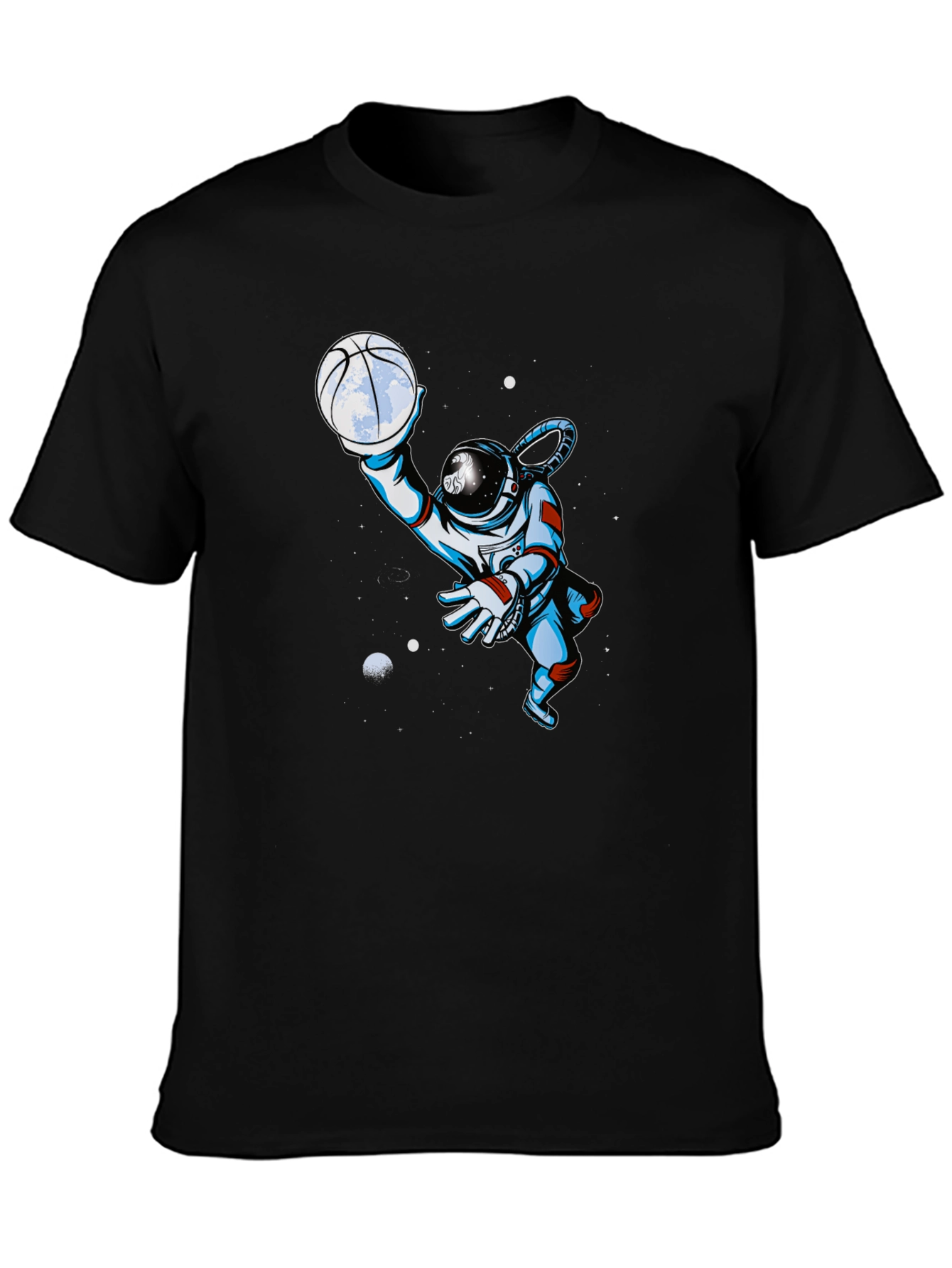Astronaut Basketball T-Shirt - Space Dunk Style