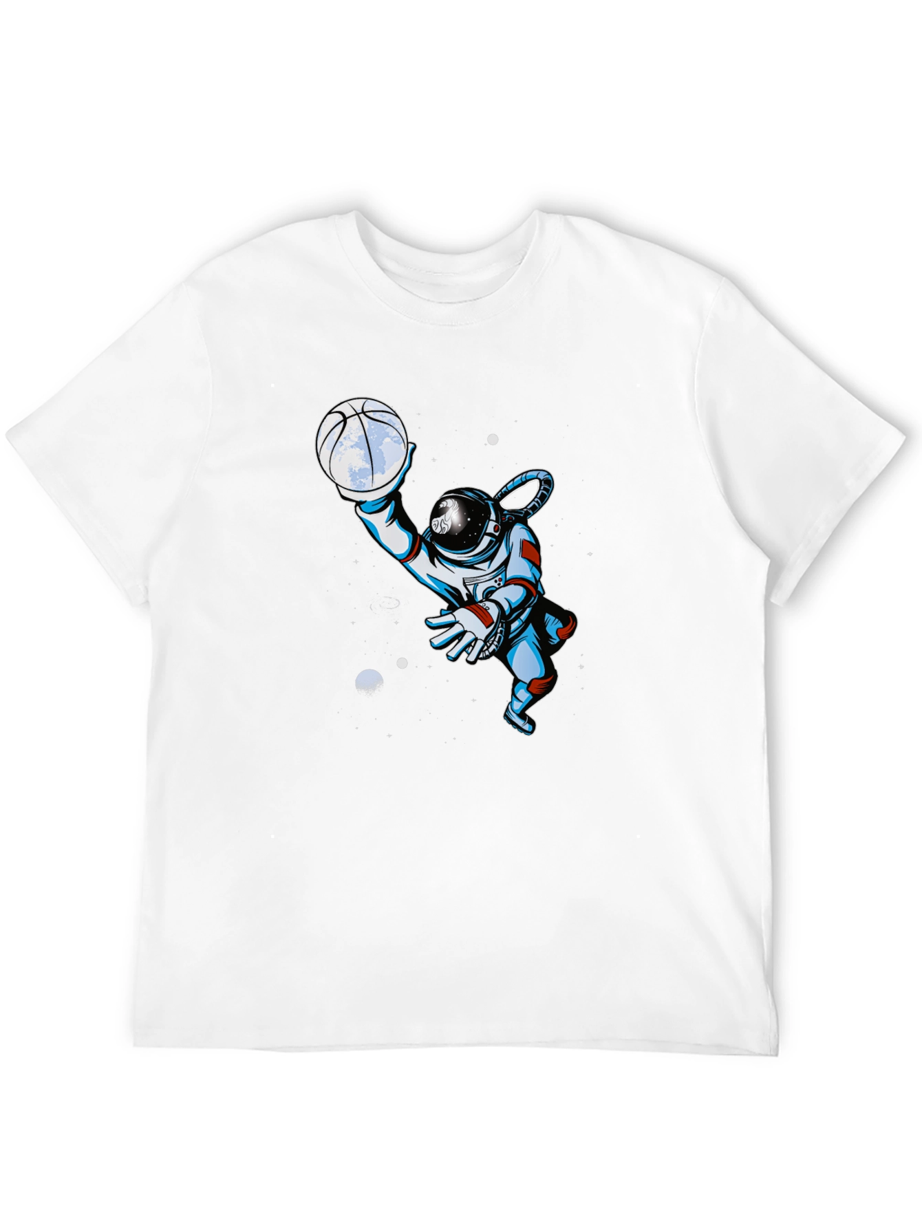 Astronaut Basketball T-Shirt - Space Dunk Style