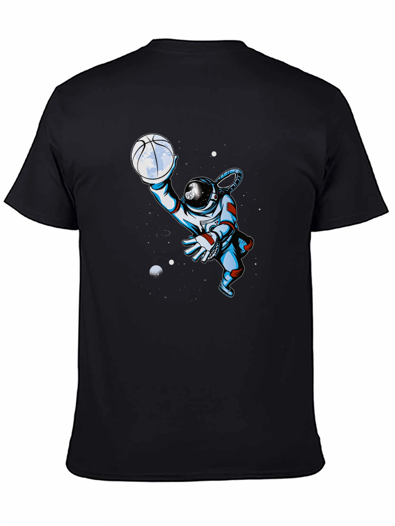 Astronaut Basketball T-Shirt - Space Dunk Style