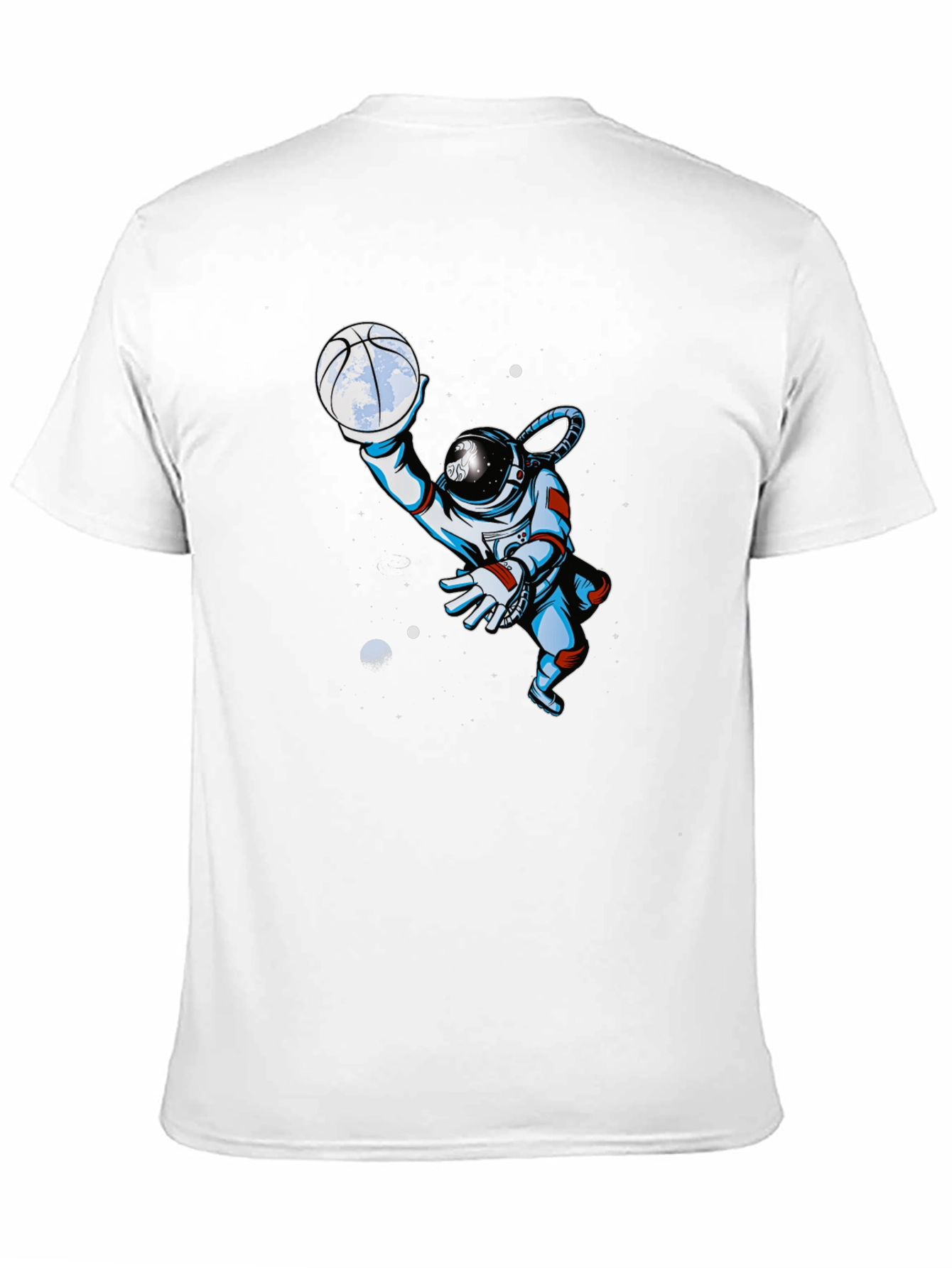 Astronaut Basketball T-Shirt - Space Dunk Style