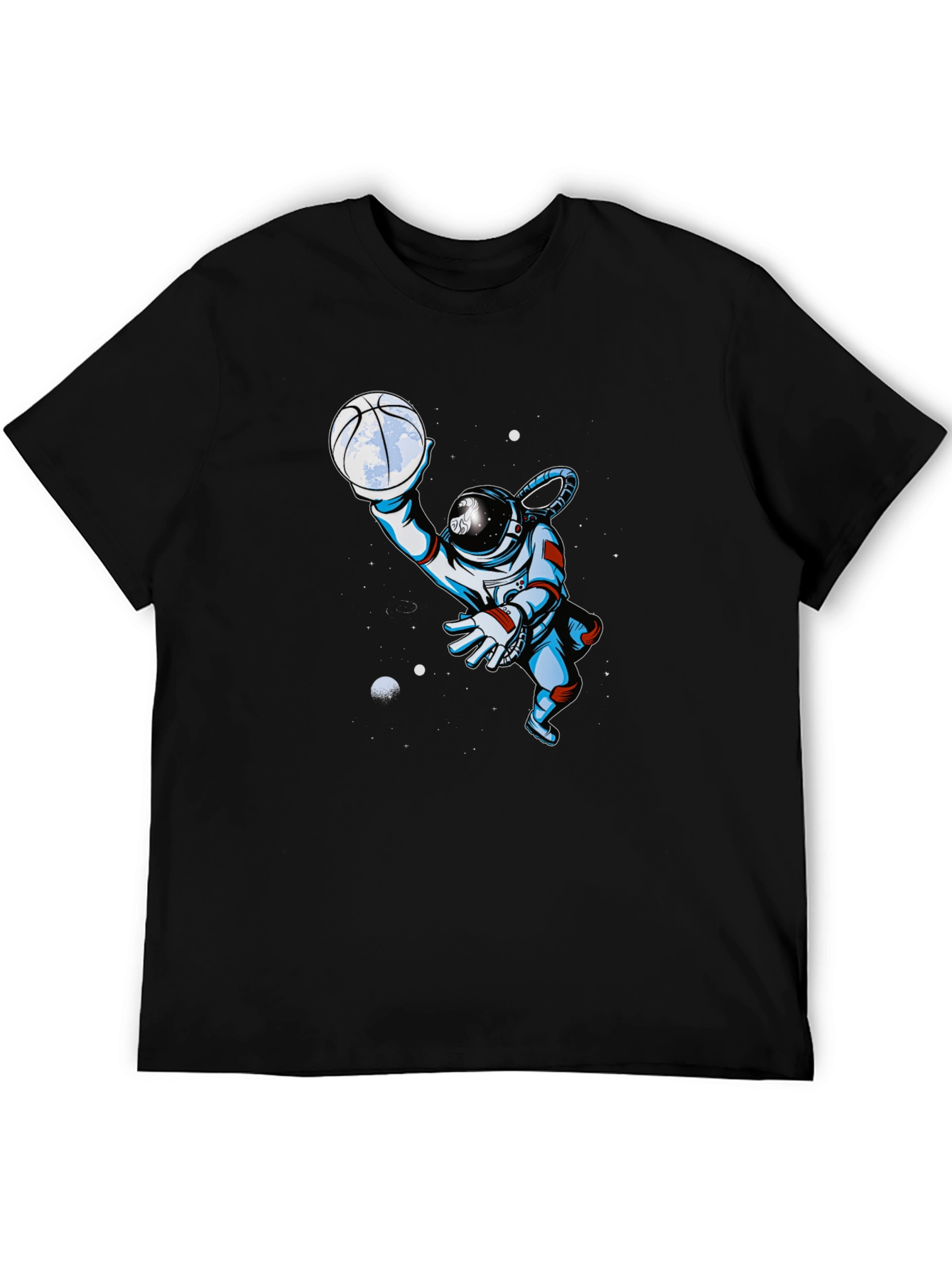 Astronaut Basketball T-Shirt - Space Dunk Style