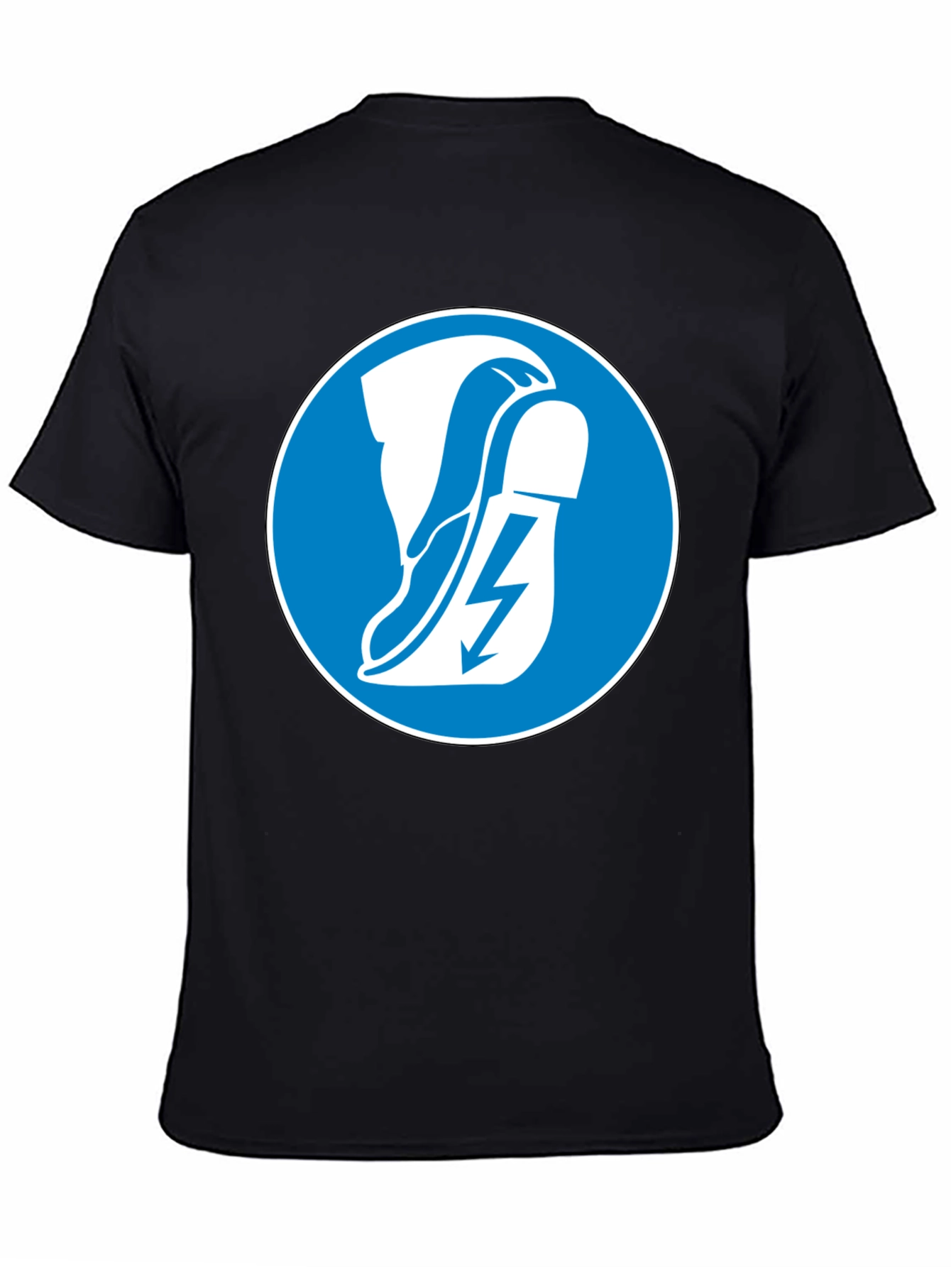 Electrical Hazard Safety Black T-Shirt