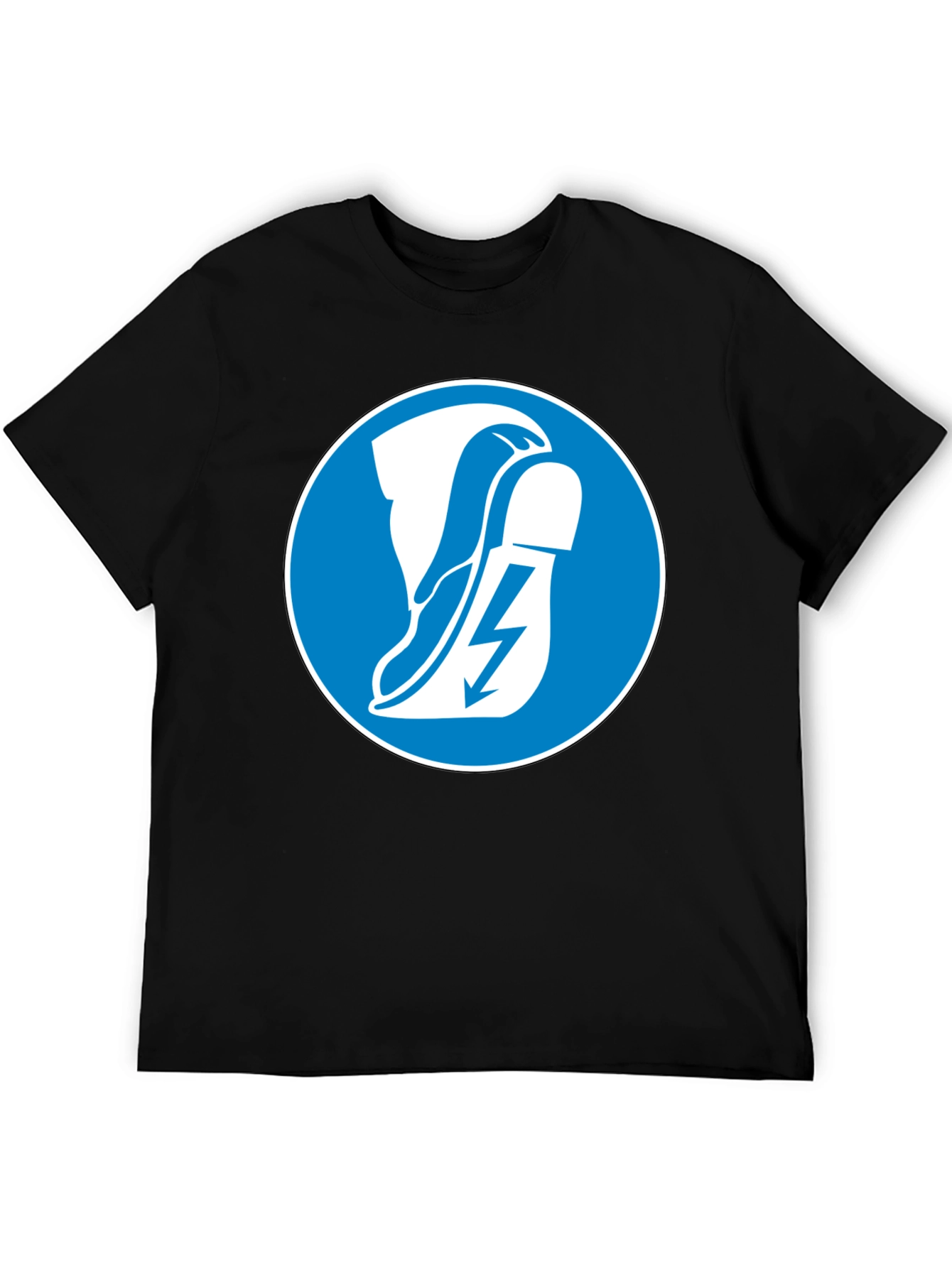 Electrical Hazard Safety Black T-Shirt