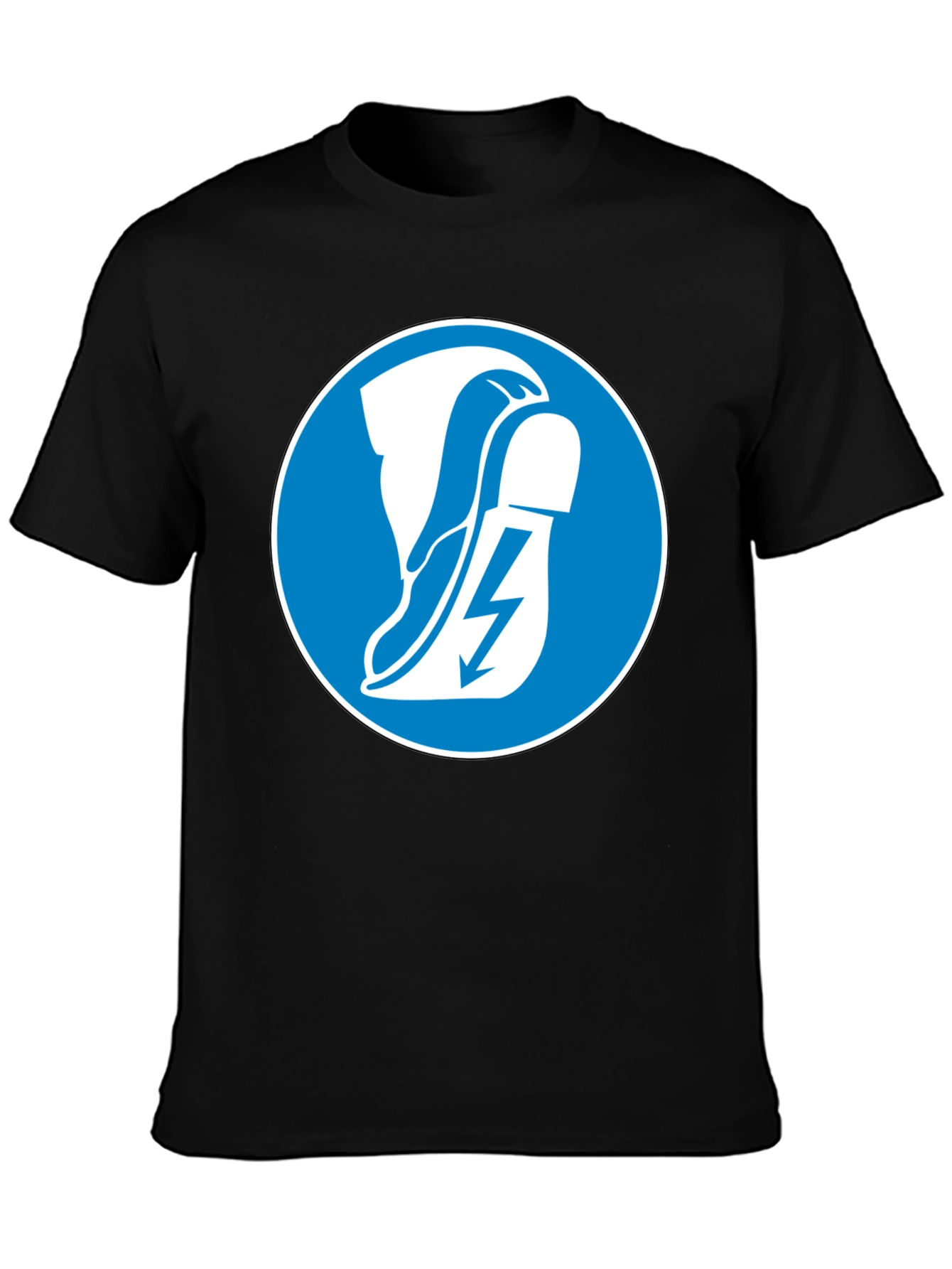 Electrical Hazard Safety Black T-Shirt