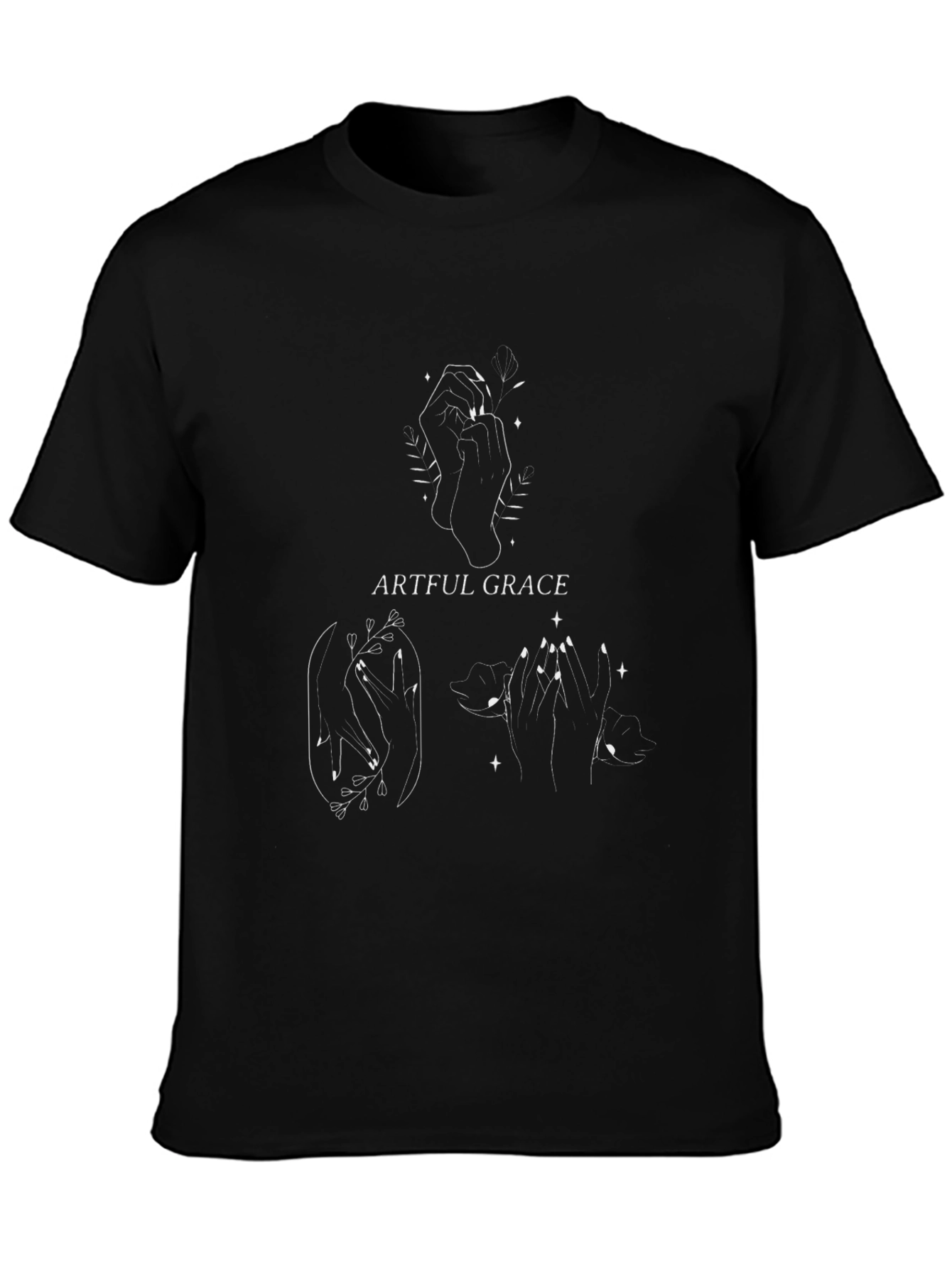 Artful Grace Black Graphic Tee