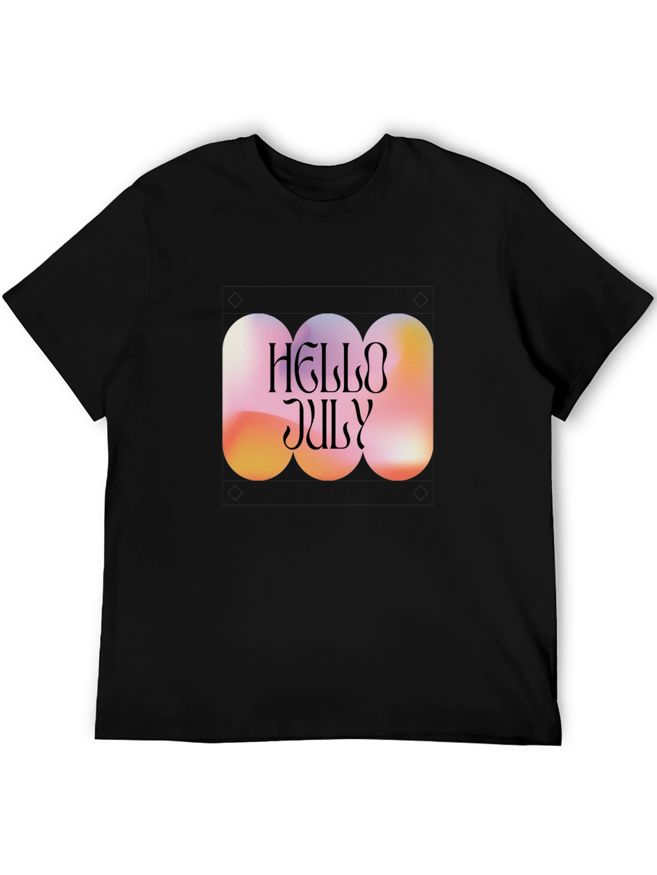 Hello July Graphic Tee - Trendy Summer Style