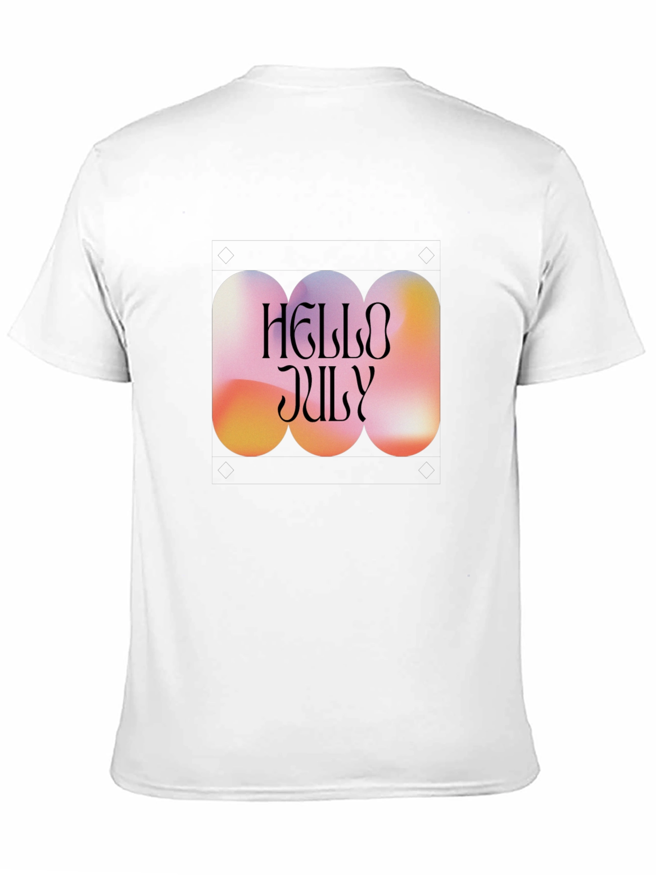 Hello July Graphic Tee - Trendy Summer Style