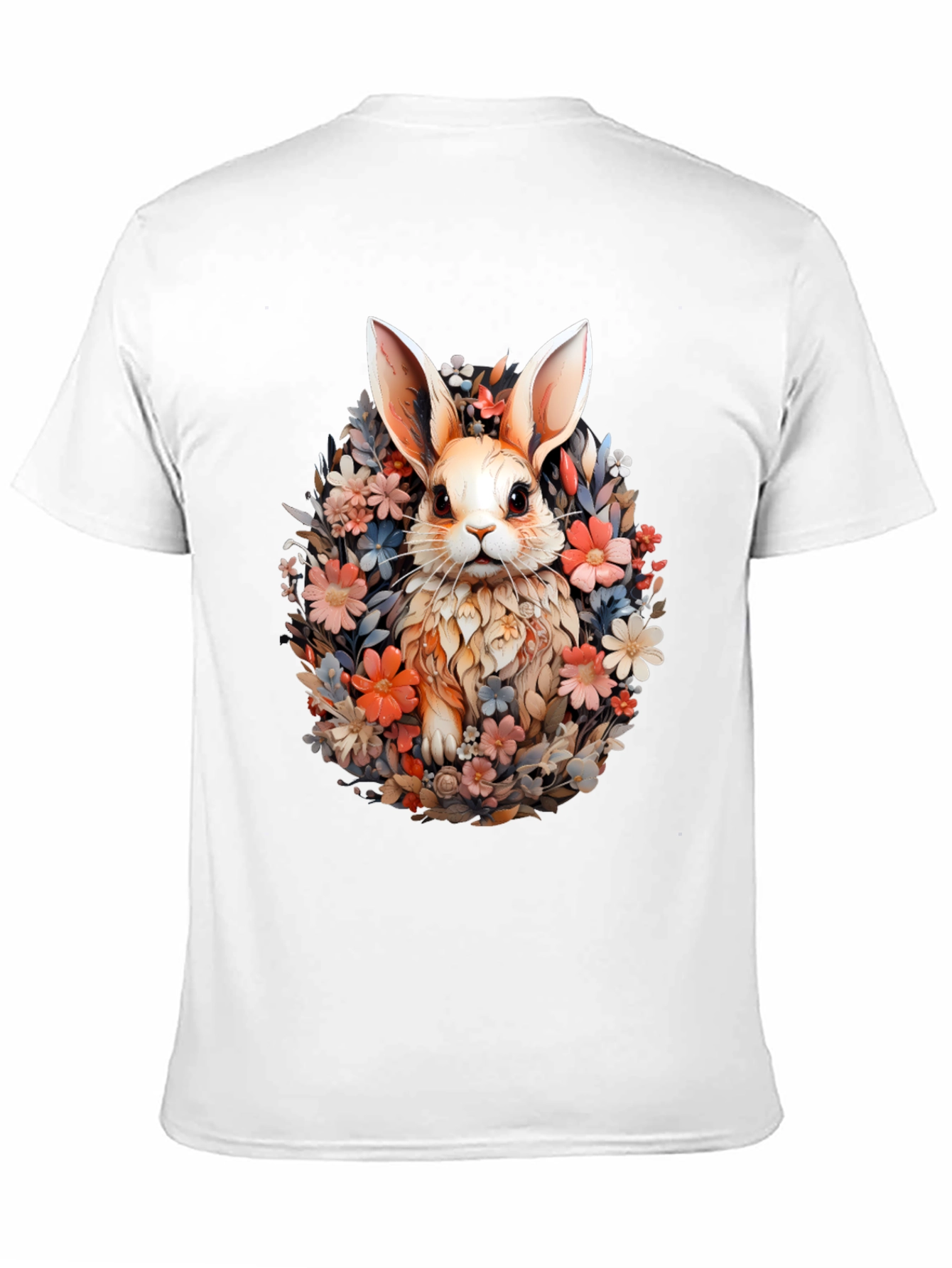 Floral Bunny T-Shirt - Easter Spring Style