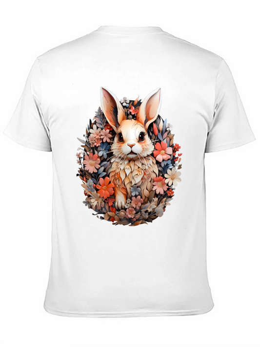 Floral Bunny T-Shirt - Easter Spring Style