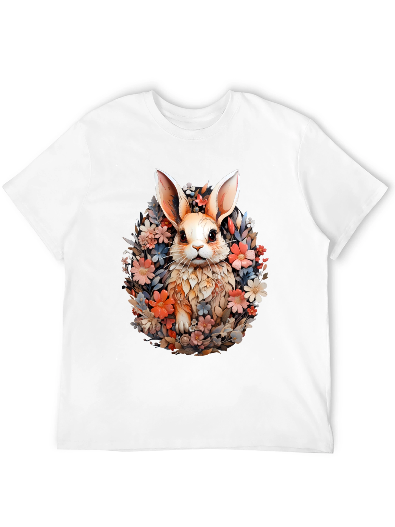 Floral Bunny T-Shirt - Easter Spring Style