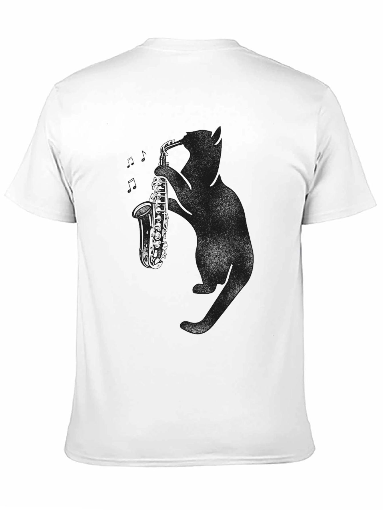 Classic Black Saxophone Silhouette Tee