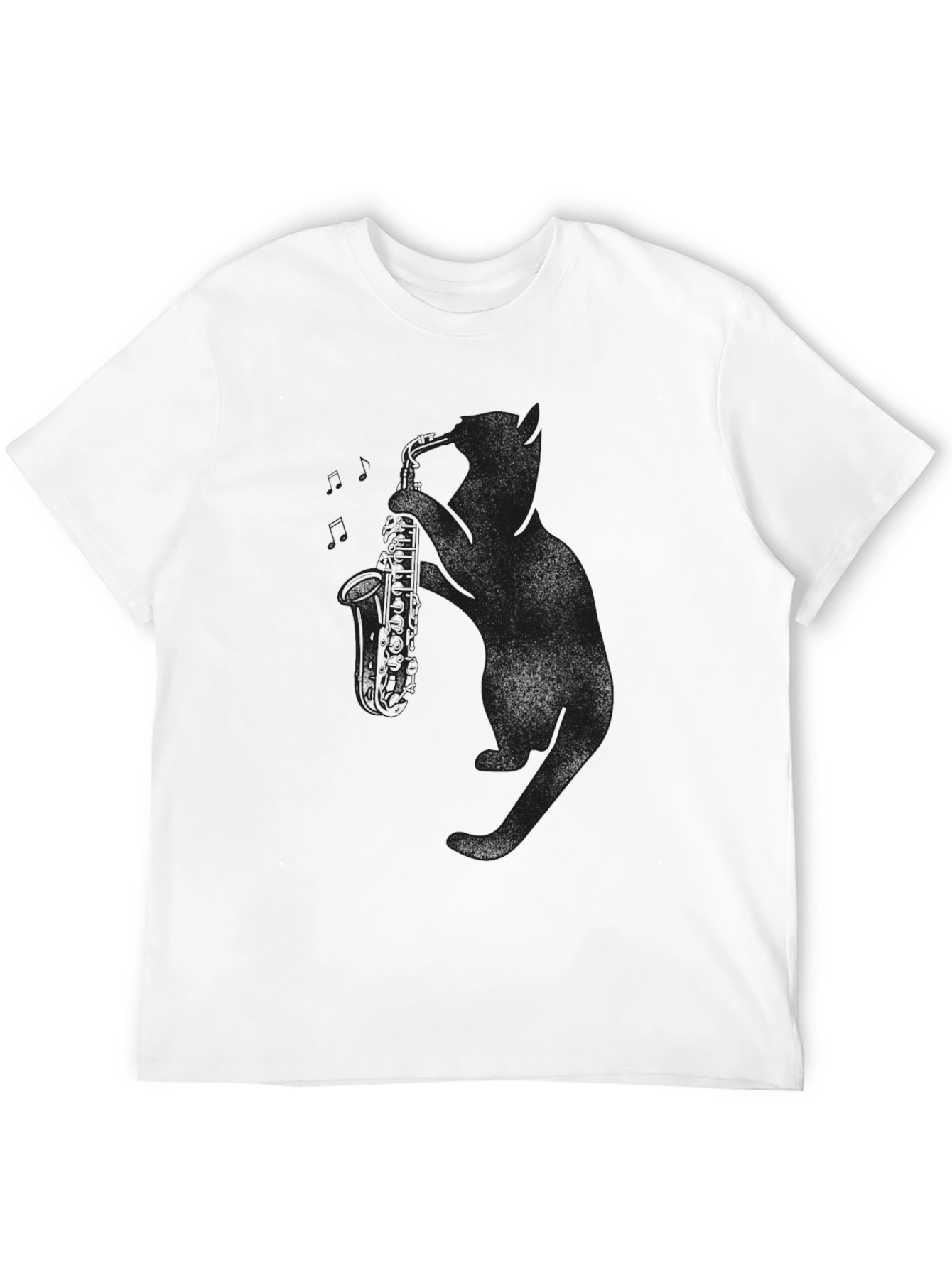 Classic Black Saxophone Silhouette Tee