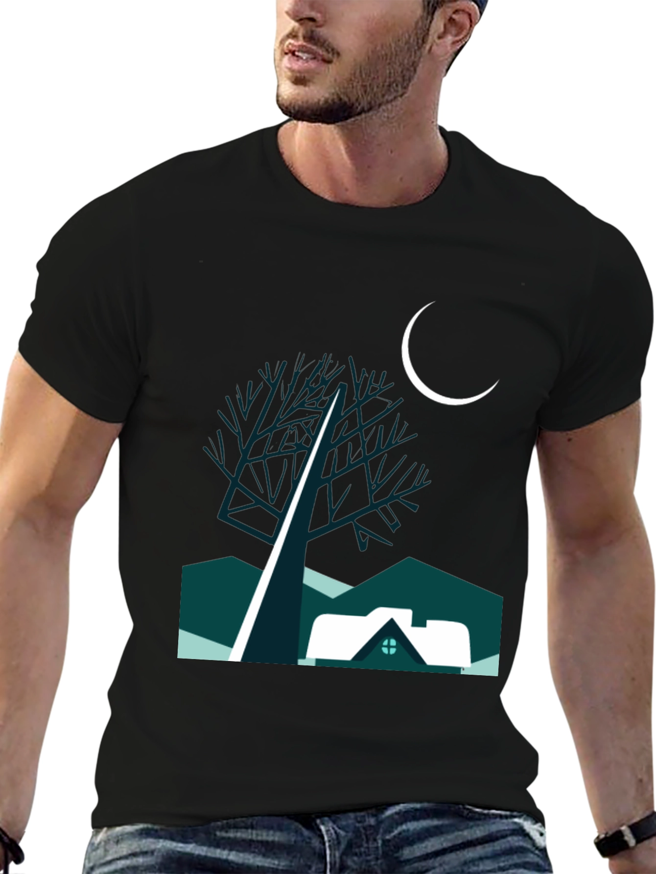 Night Scene Graphic Tee