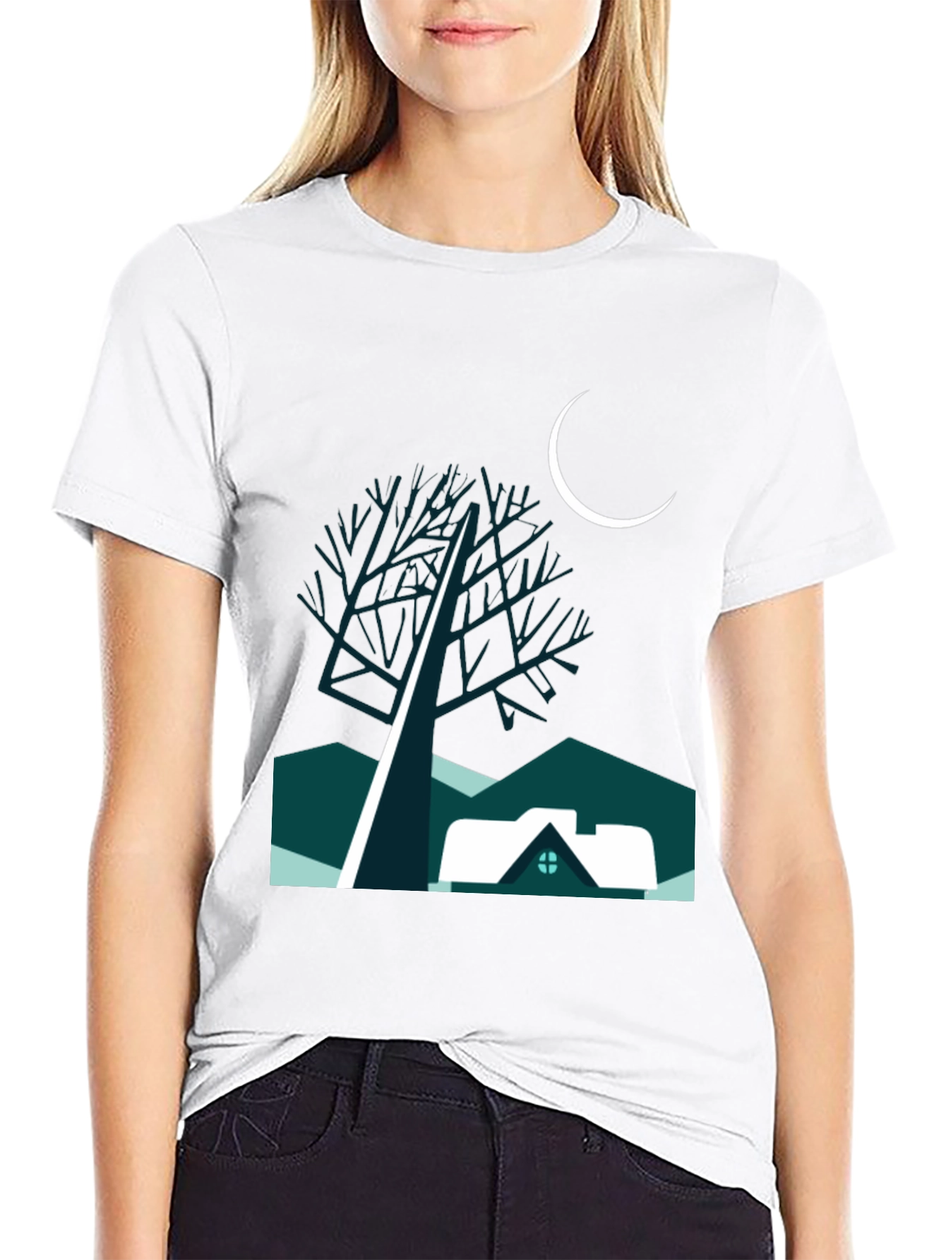Night Scene Graphic Tee