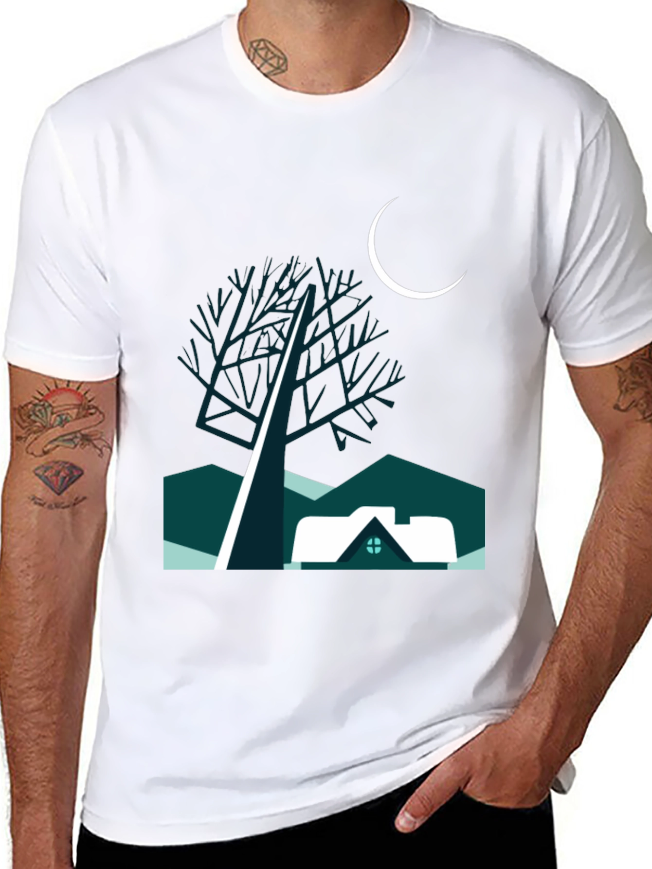 Night Scene Graphic Tee