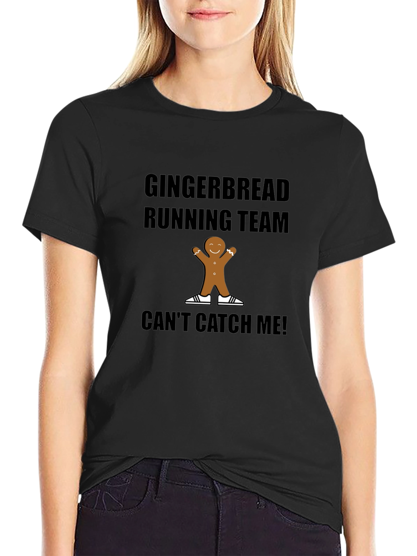 Gingerbread Running Team T-Shirt - Holiday Fun Run Apparel