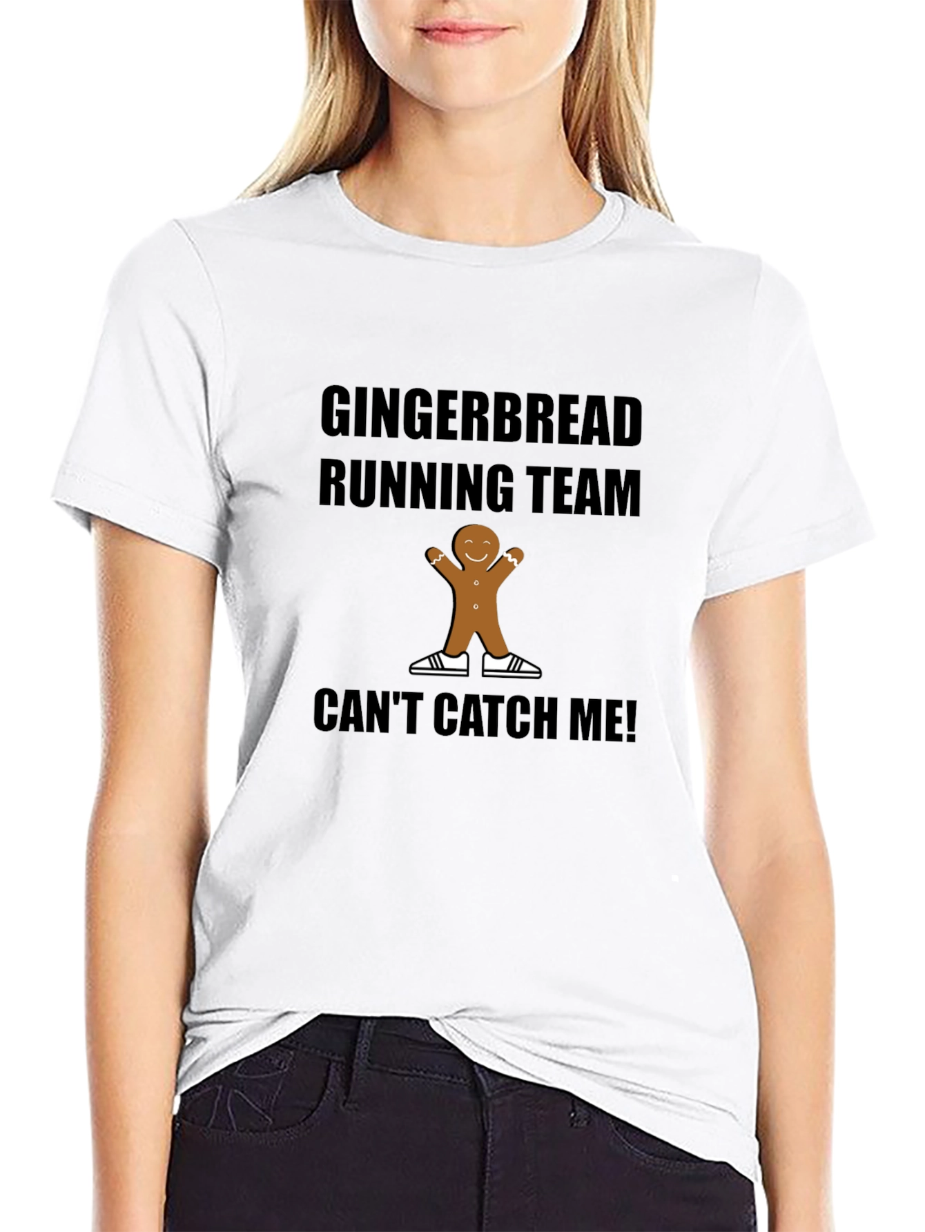 Gingerbread Running Team T-Shirt - Holiday Fun Run Apparel