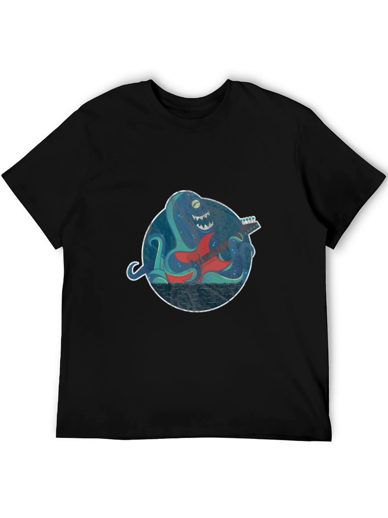Octopus Guitar Player Graphic Tee