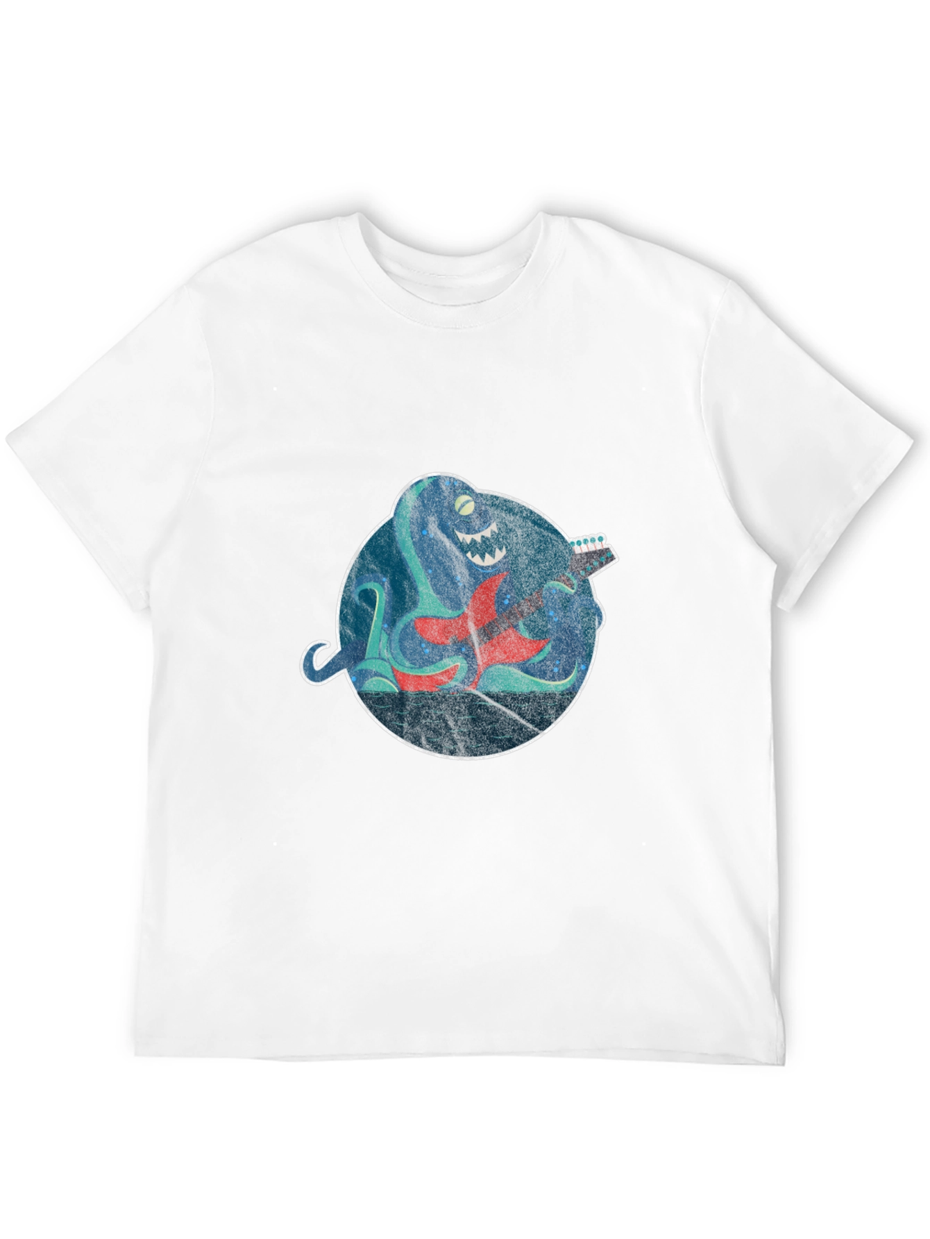 Octopus Guitar Player Graphic Tee