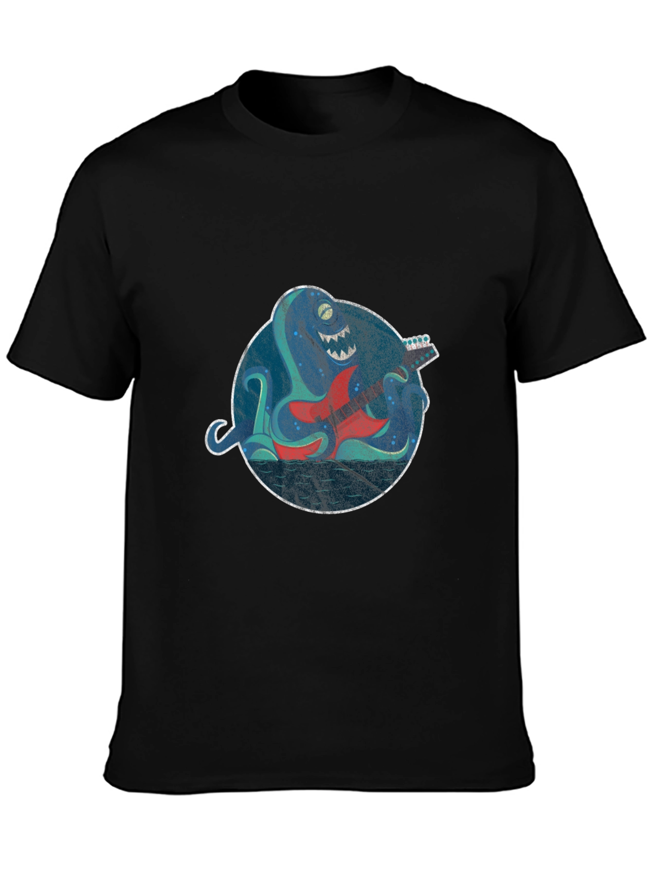 Octopus Guitar Player Graphic Tee