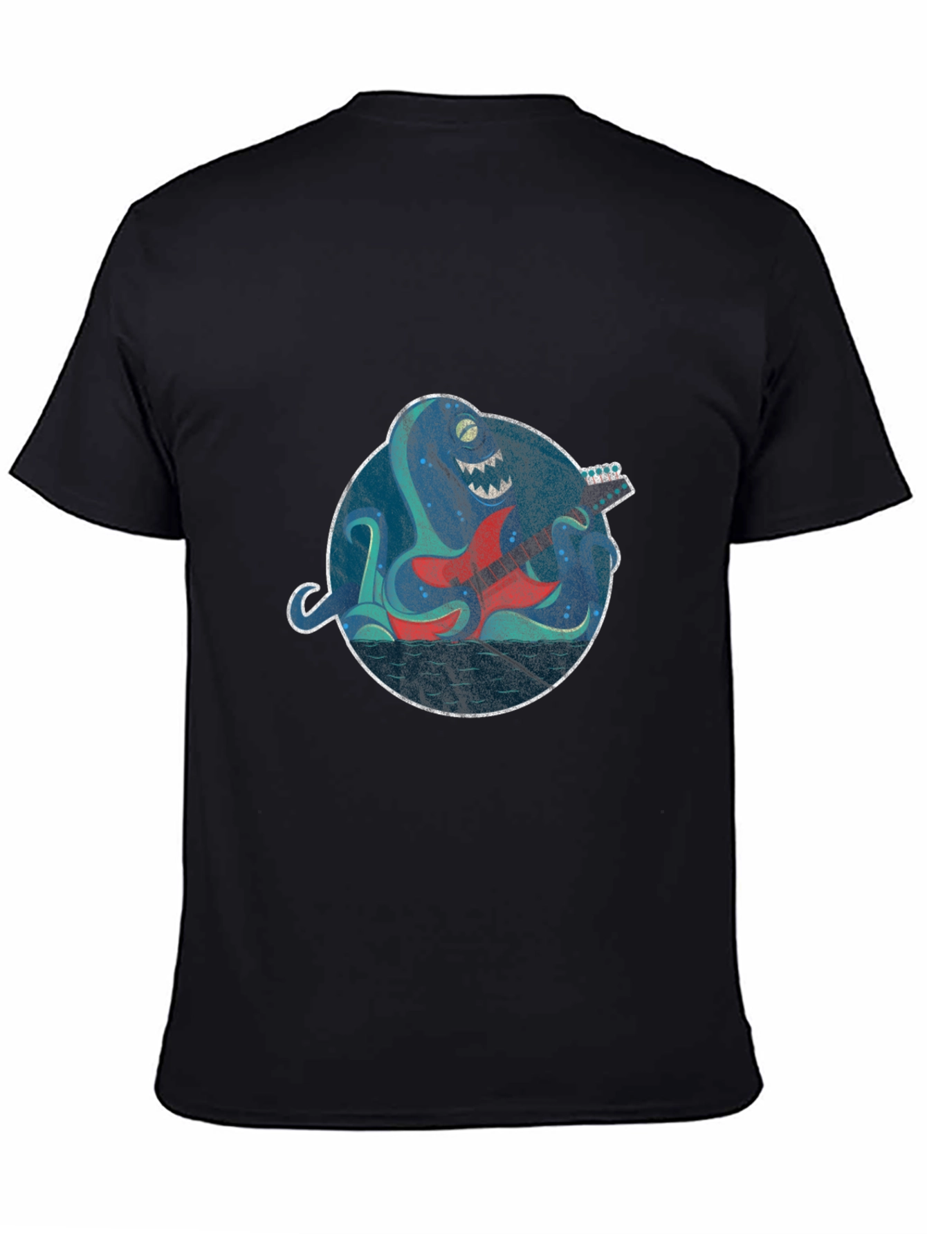 Octopus Guitar Player Graphic Tee