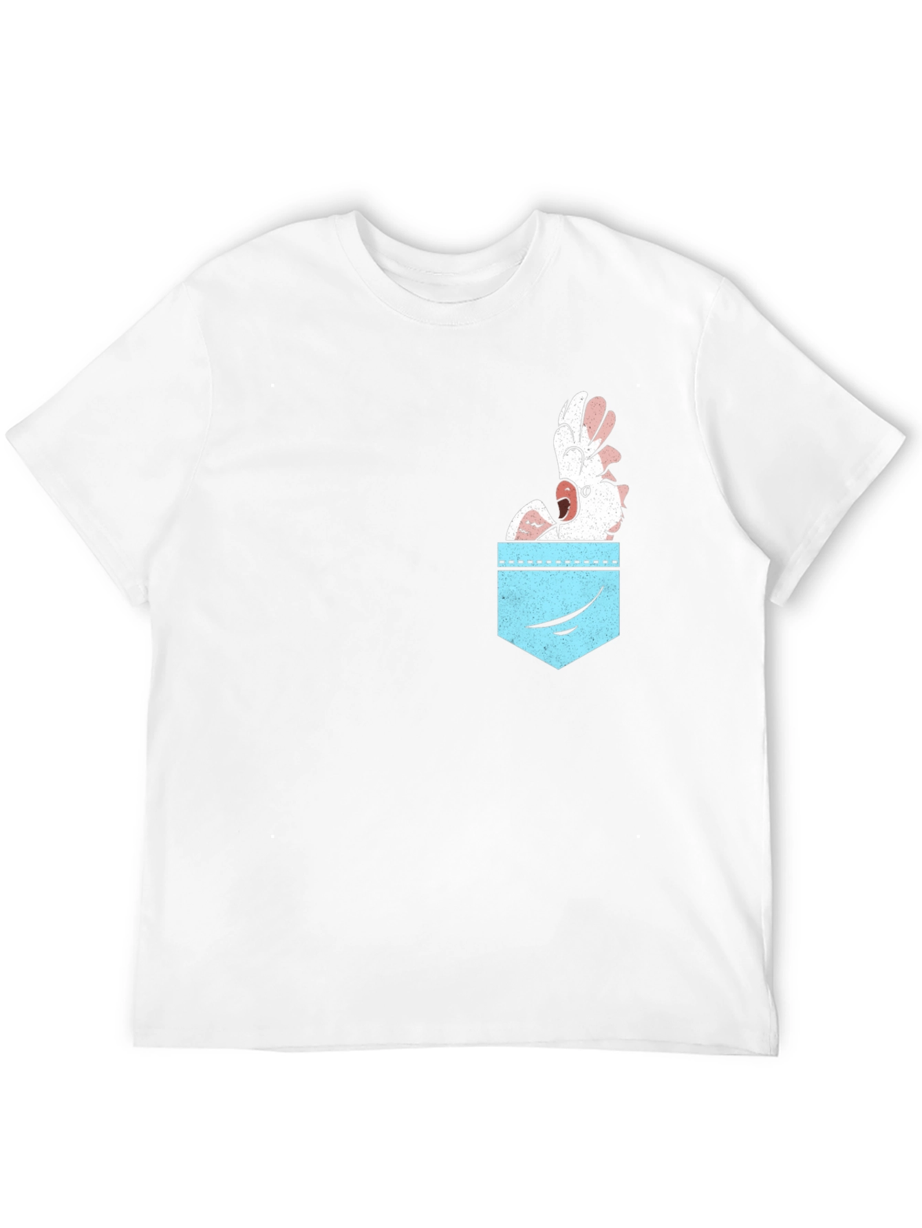 Cockatoo Pocket Graphic Tee - Bird Lovers Shirt