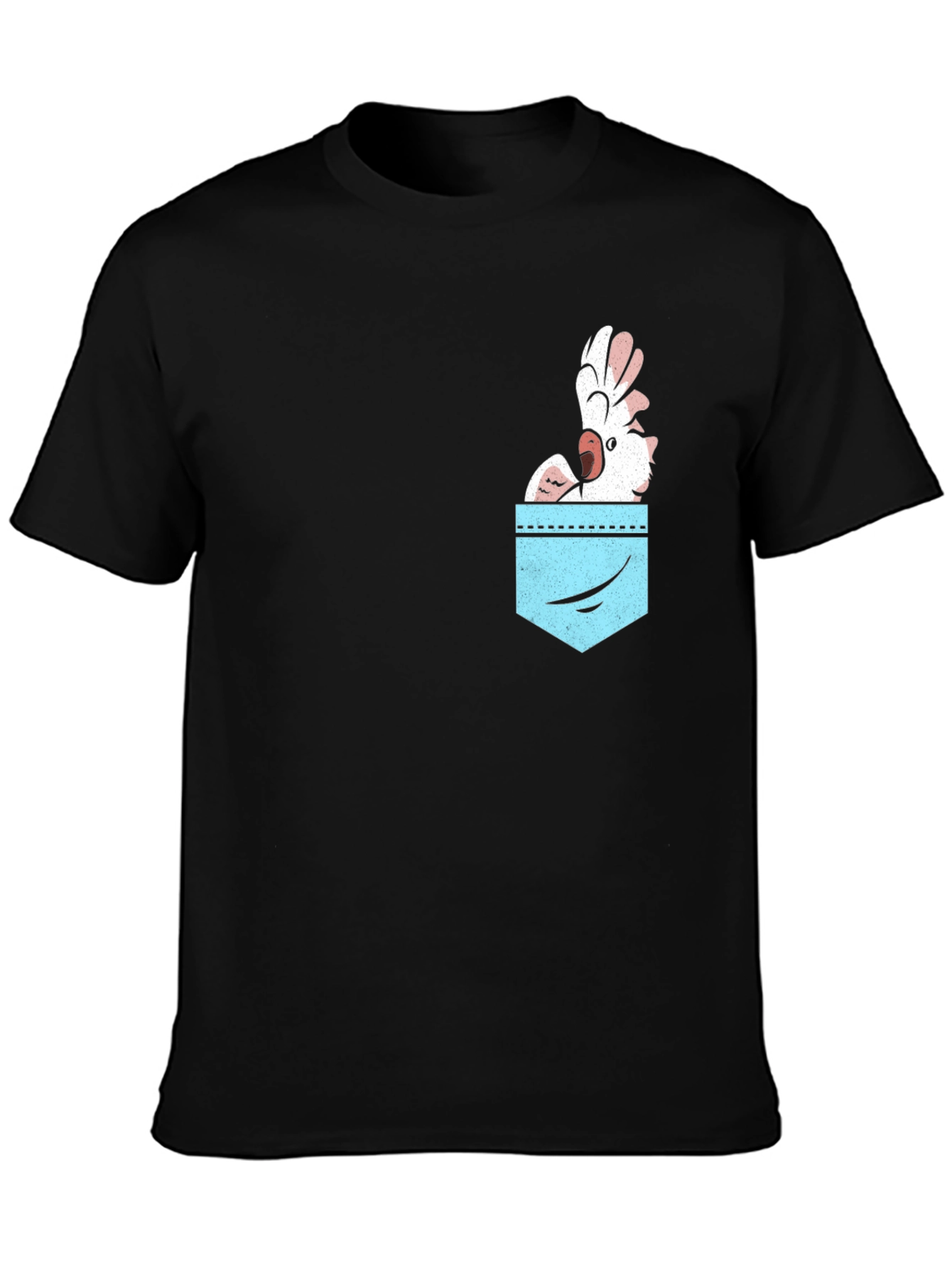 Cockatoo Pocket Graphic Tee - Bird Lovers Shirt