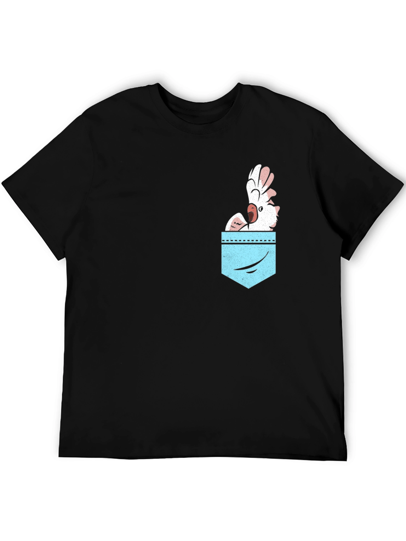 Cockatoo Pocket Graphic Tee - Bird Lovers Shirt