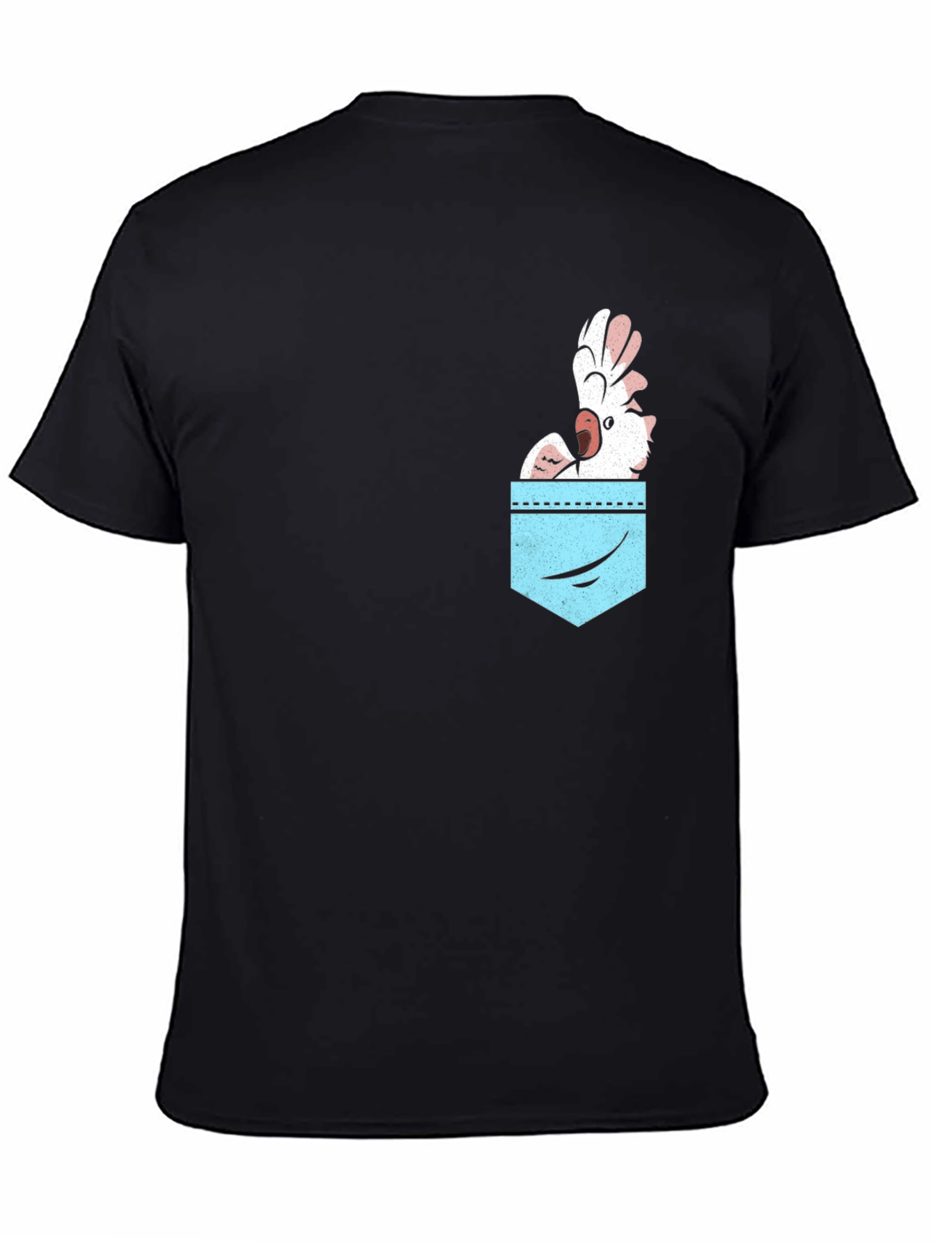 Cockatoo Pocket Graphic Tee - Bird Lovers Shirt