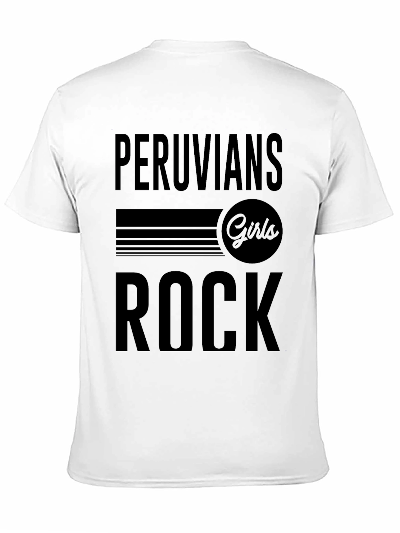 Peruvian Girls Rock T-Shirt - Black Crew Neck Tee