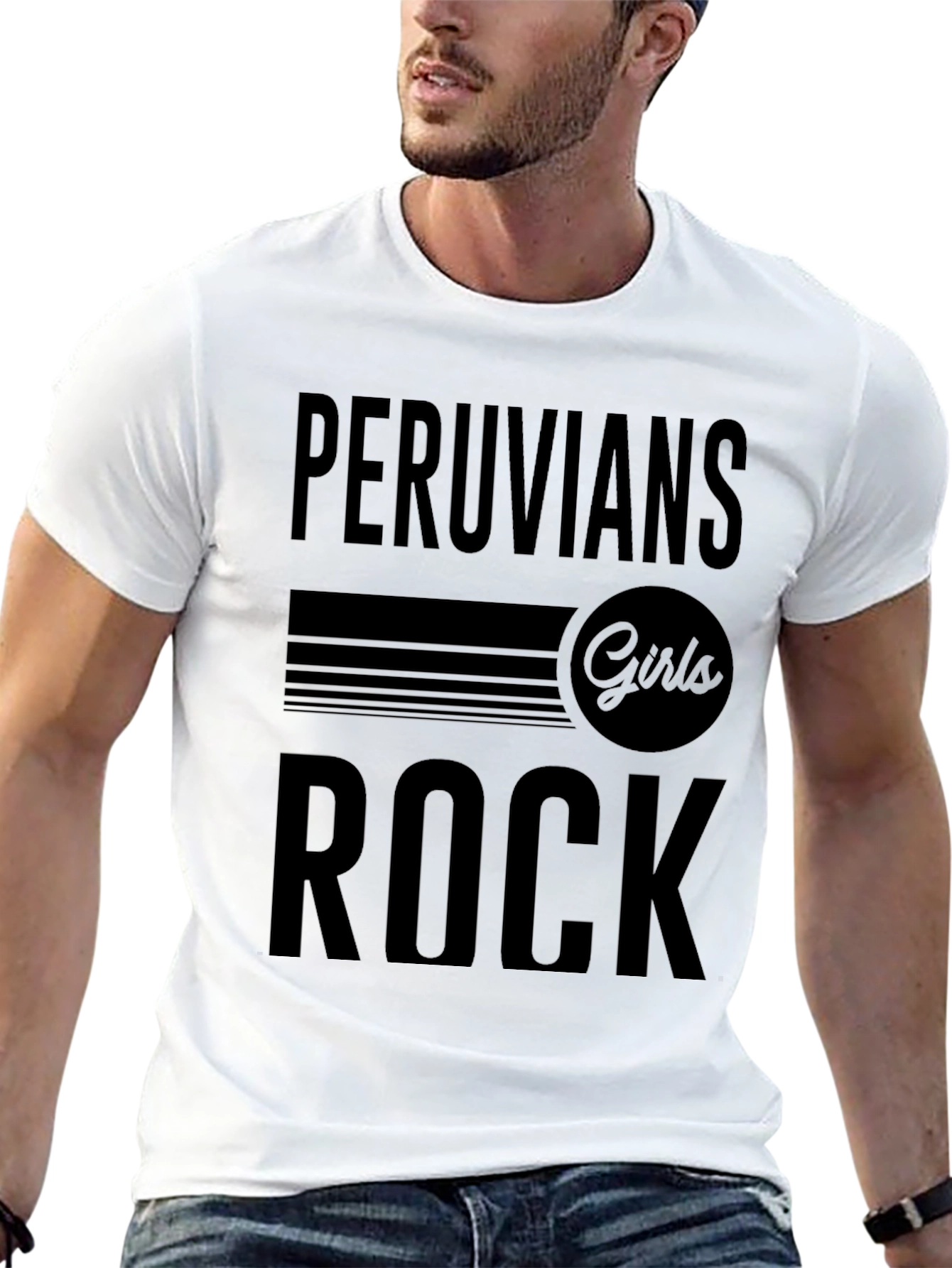 Peruvian Girls Rock T-Shirt - Black Crew Neck Tee