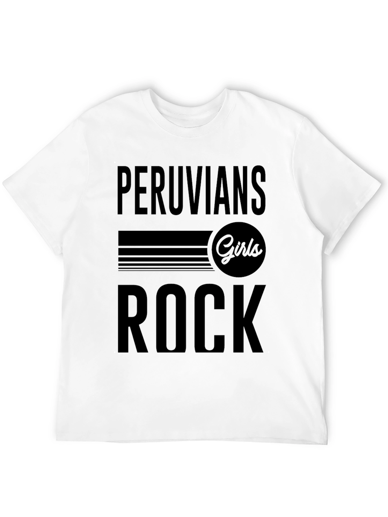Peruvian Girls Rock T-Shirt - Black Crew Neck Tee