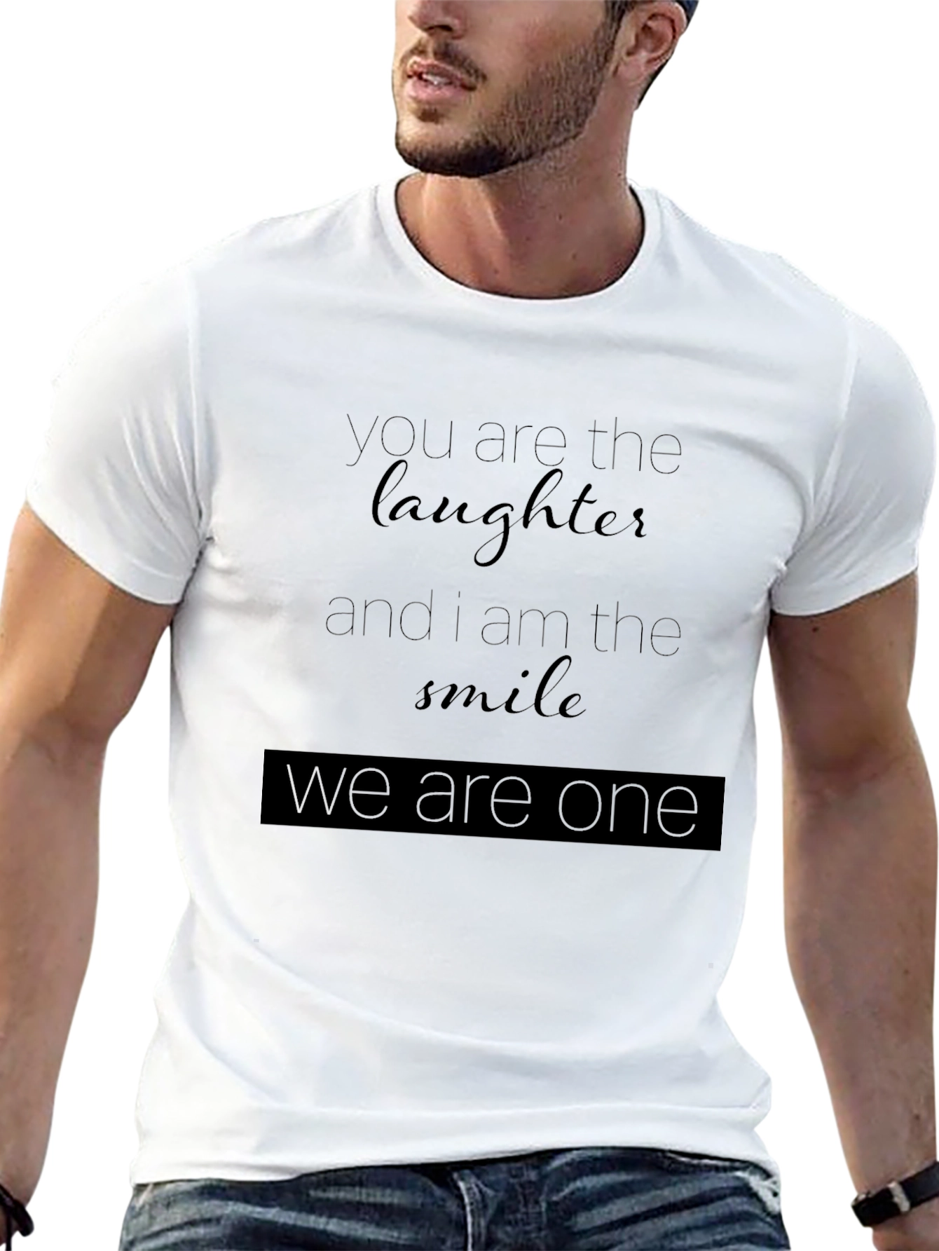 Laughter & Smile Graphic Tee - Black Unisex T-Shirt