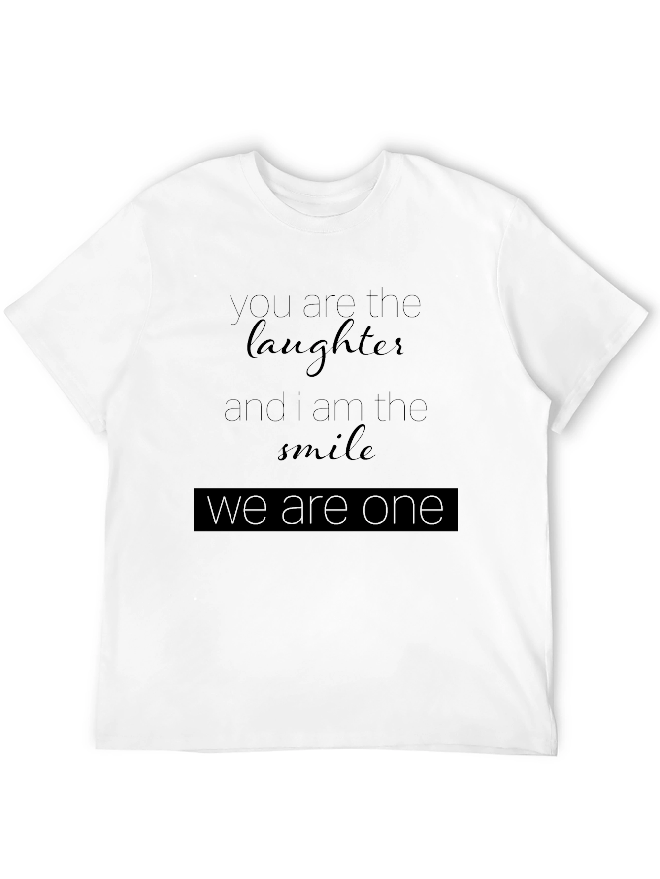 Laughter & Smile Graphic Tee - Black Unisex T-Shirt