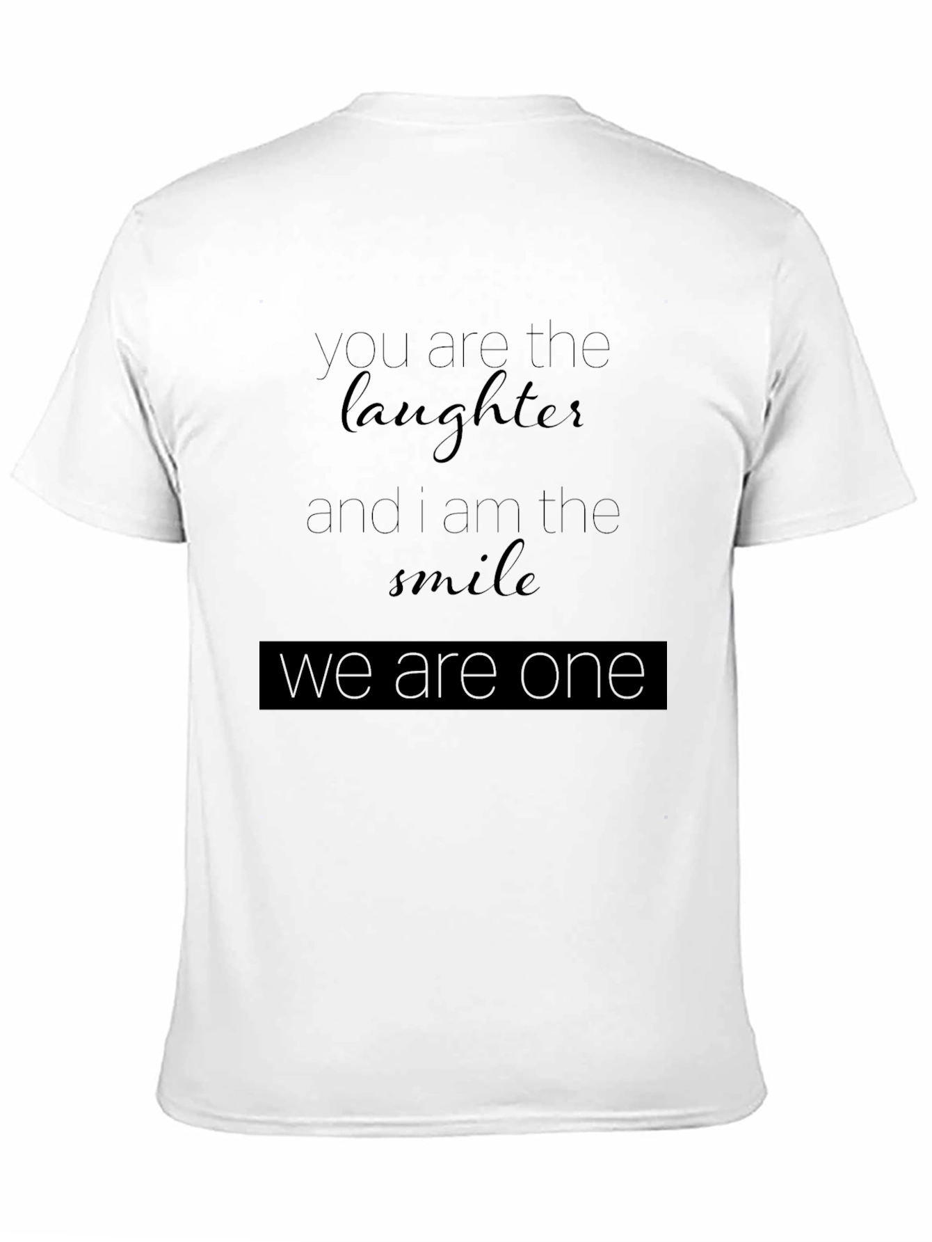Laughter & Smile Graphic Tee - Black Unisex T-Shirt