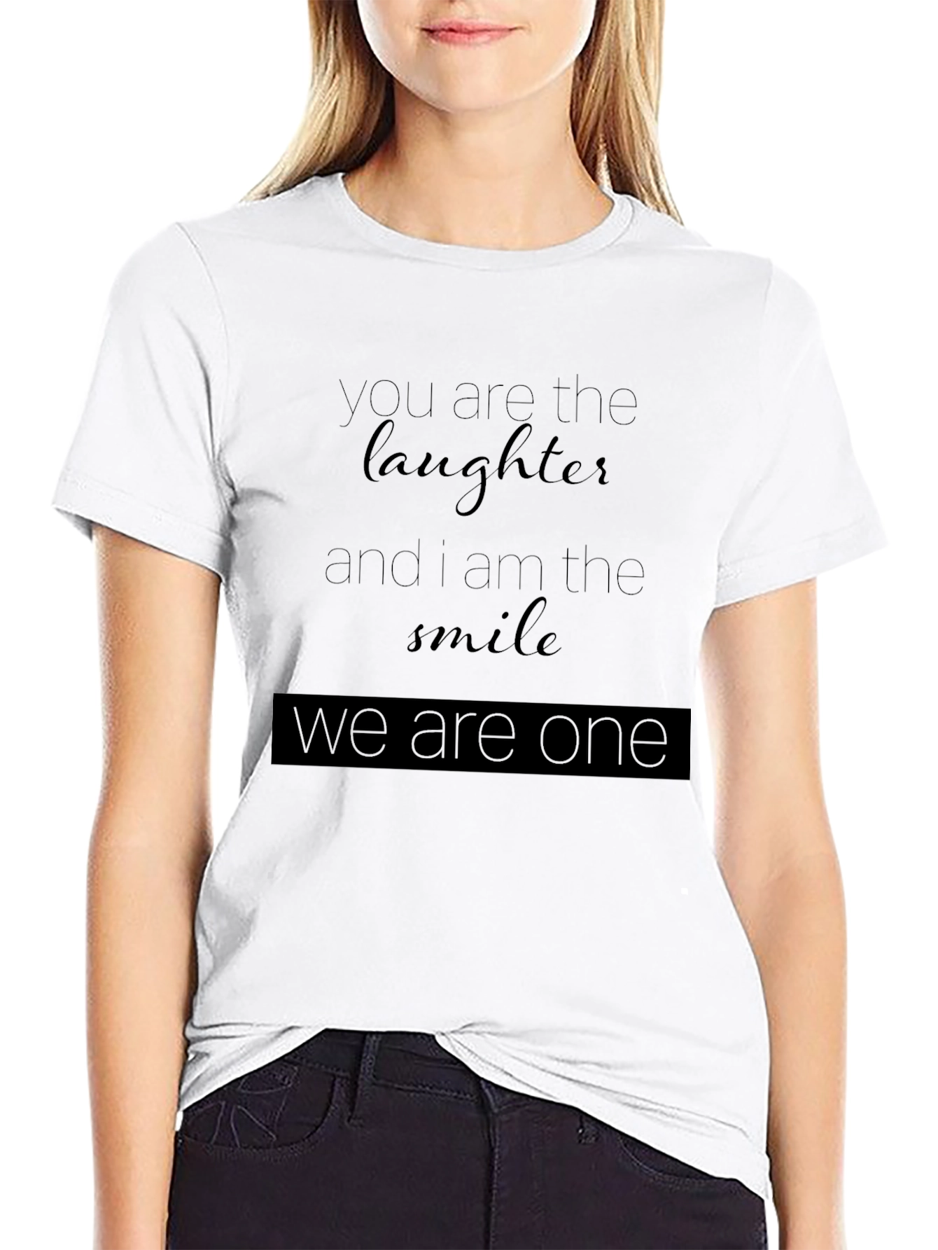 Laughter & Smile Graphic Tee - Black Unisex T-Shirt