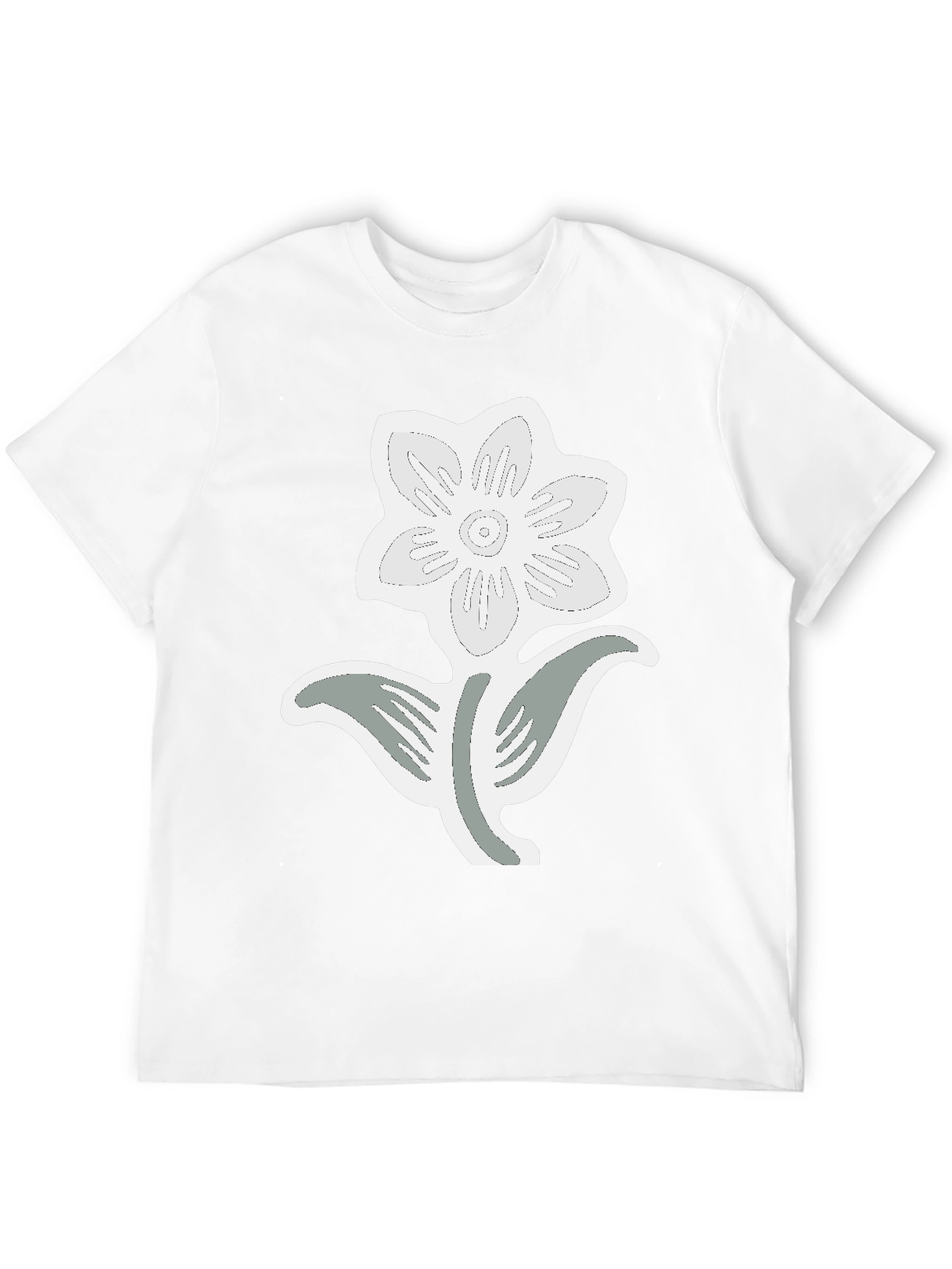 Black Flower Graphic Tee