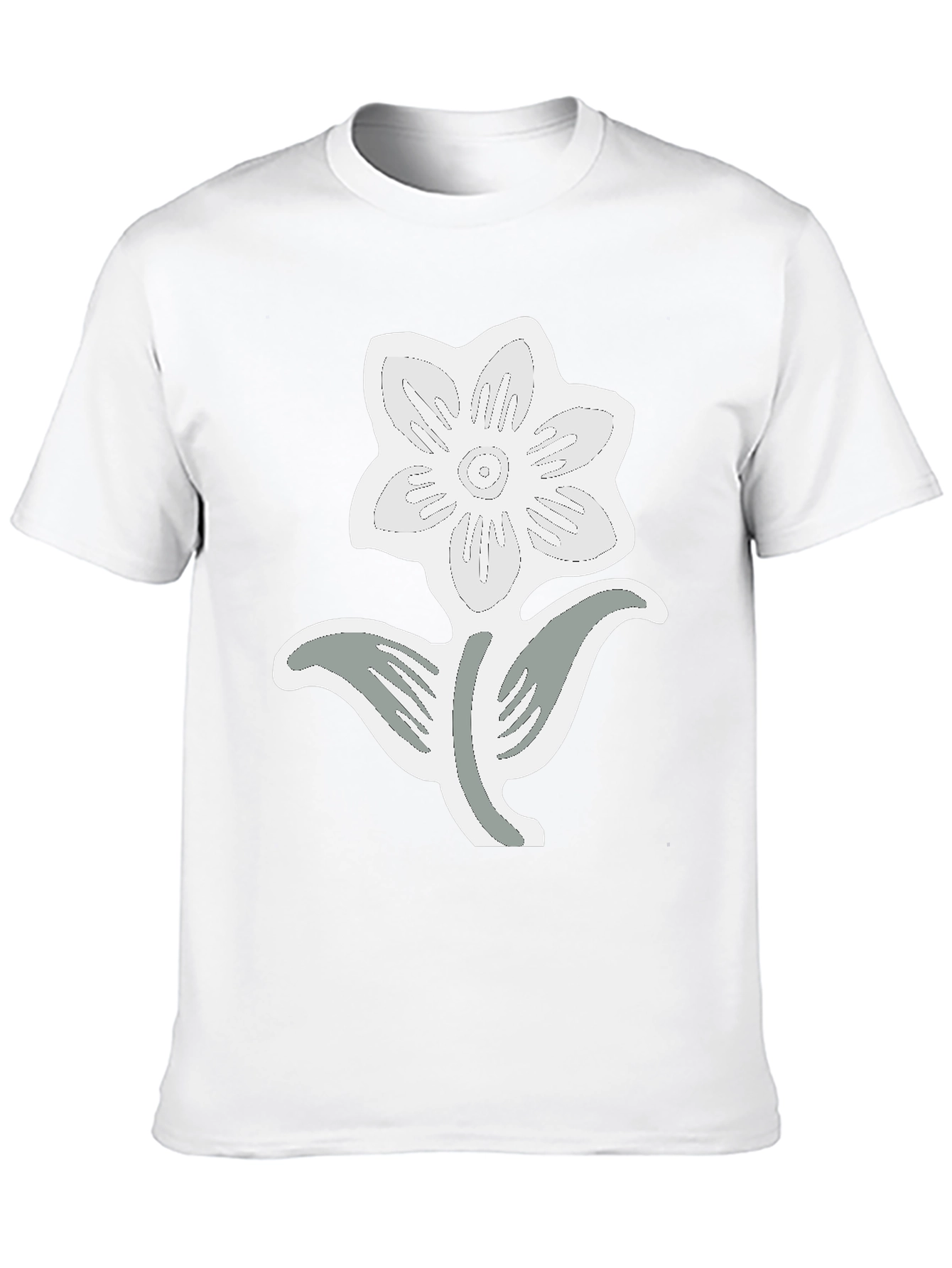 Black Flower Graphic Tee