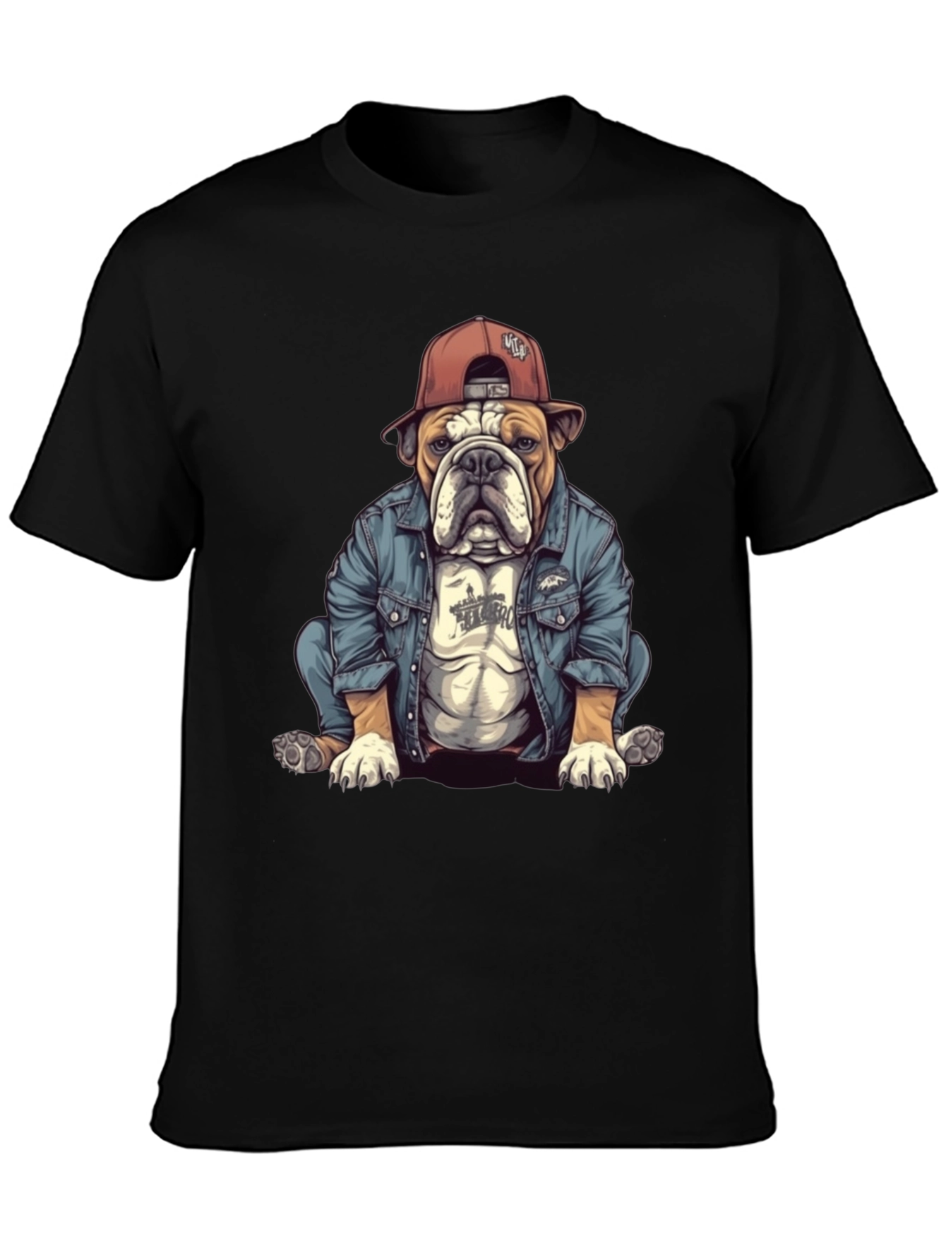 Bulldog Denim T-Shirt