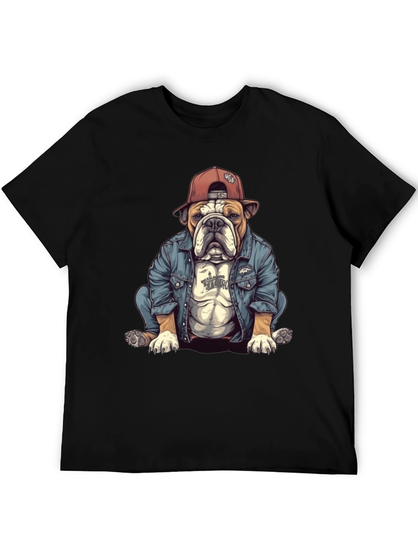 Bulldog Denim T-Shirt