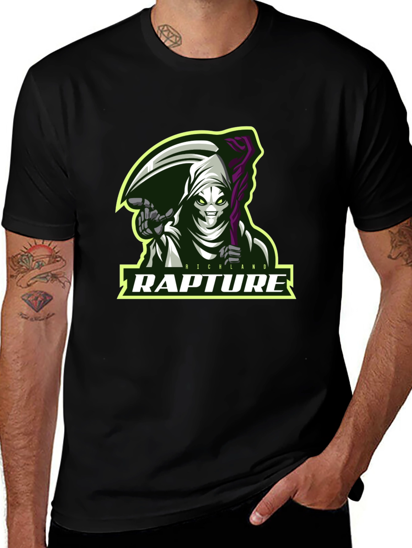 Rapture Reaper Graphic T-Shirt - Mens Black Tee