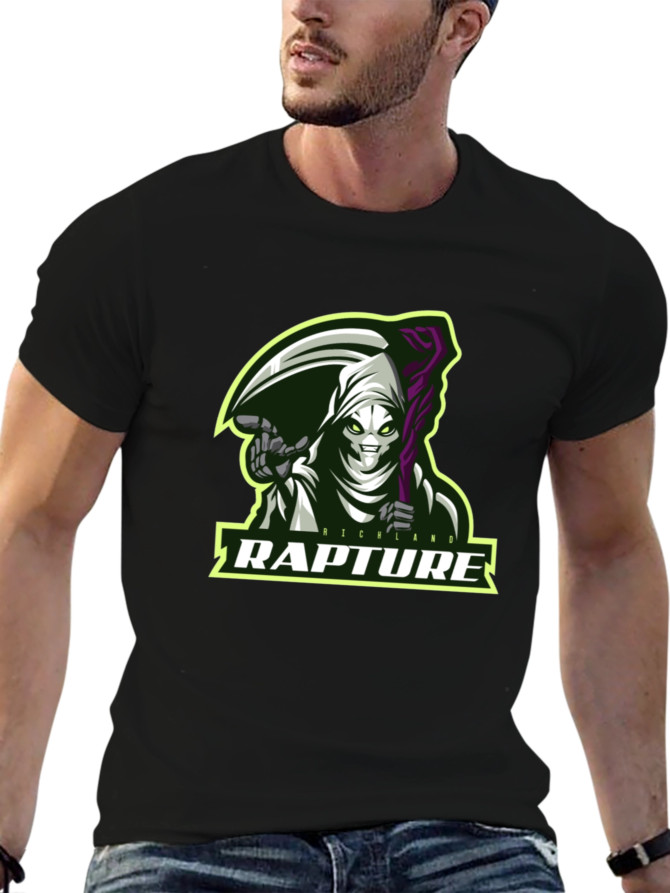 Rapture Reaper Graphic T-Shirt - Mens Black Tee