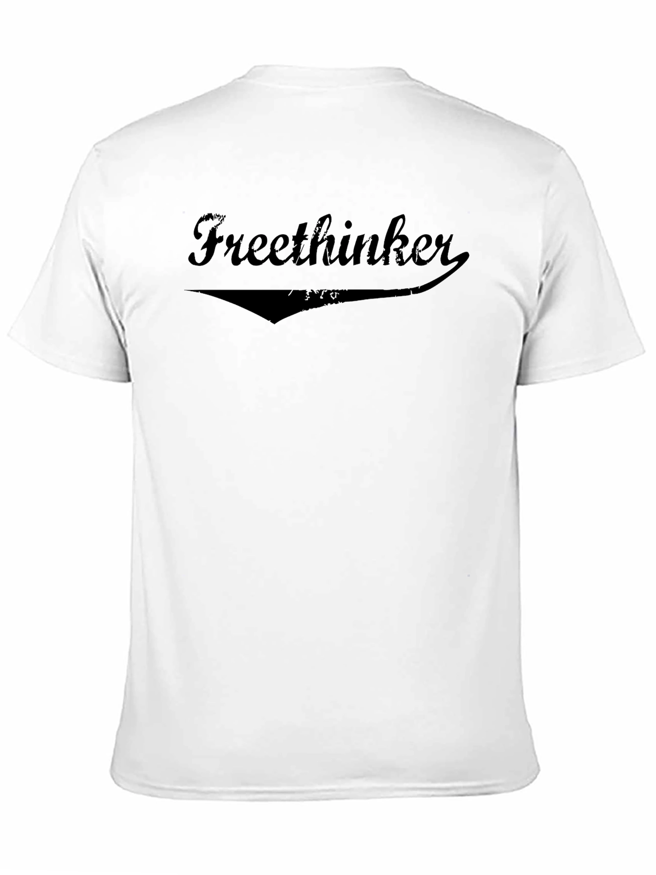 Freethinker Black Graphic Tee - Soft Cotton Blend