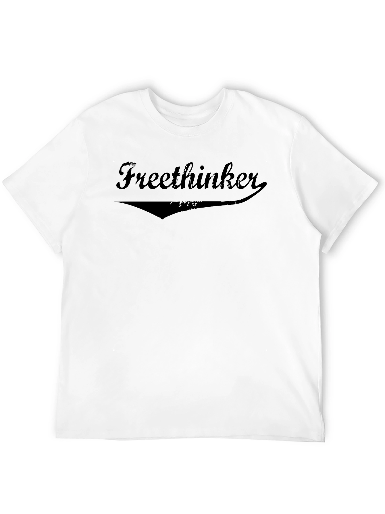 Freethinker Black Graphic Tee - Soft Cotton Blend