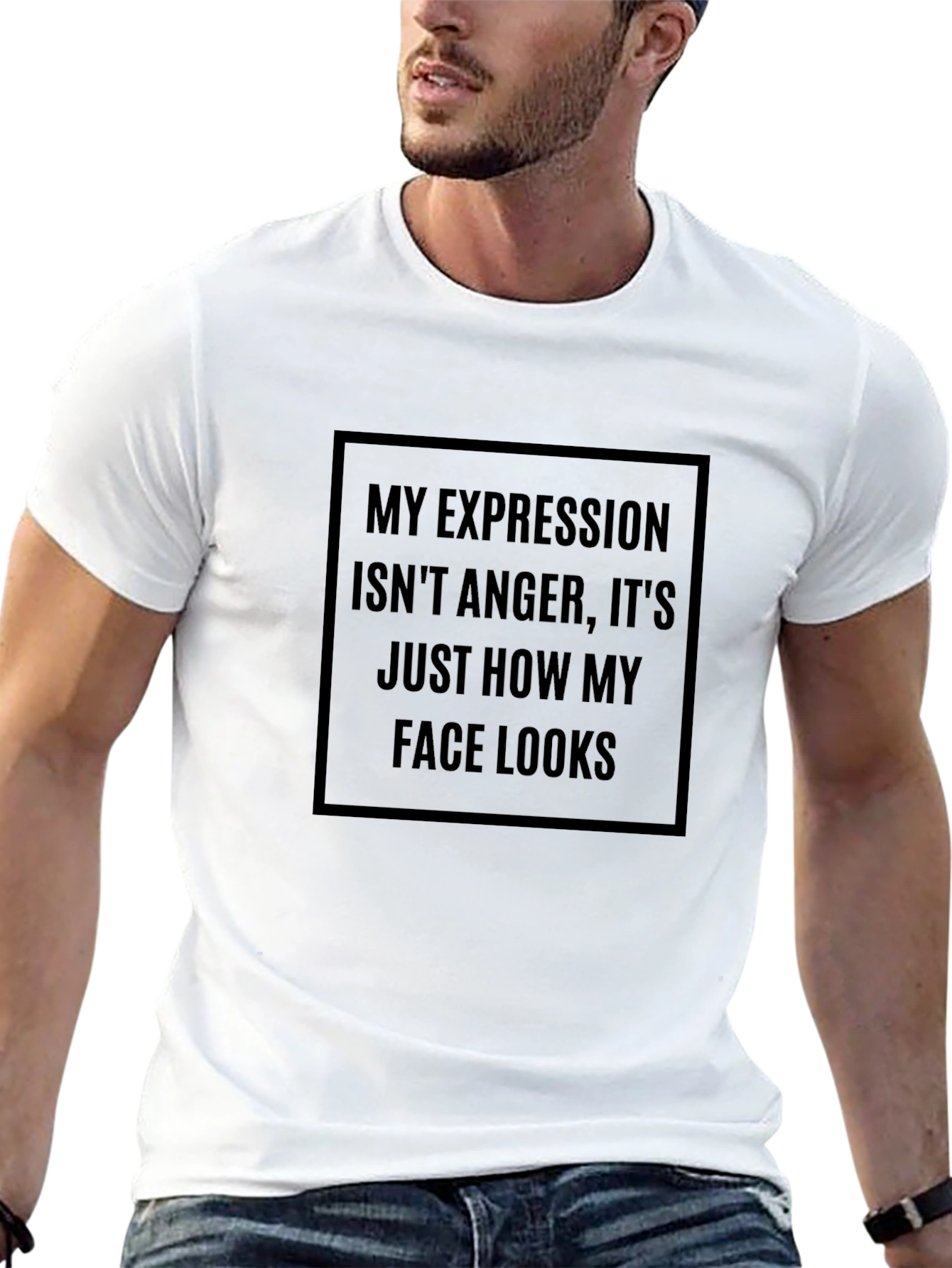 My Expression Isnt Anger T-Shirt - Funny Graphic Tee