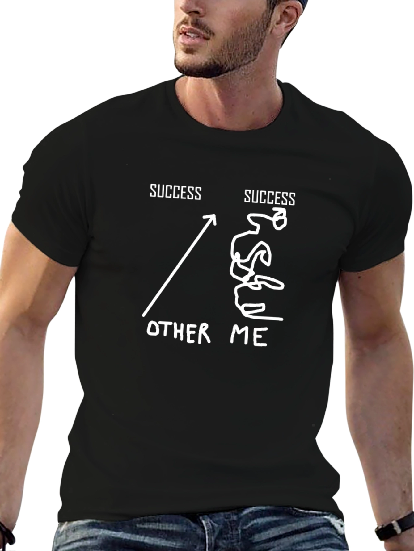 Success Graphic Tee - Straight vs. The Winding Road