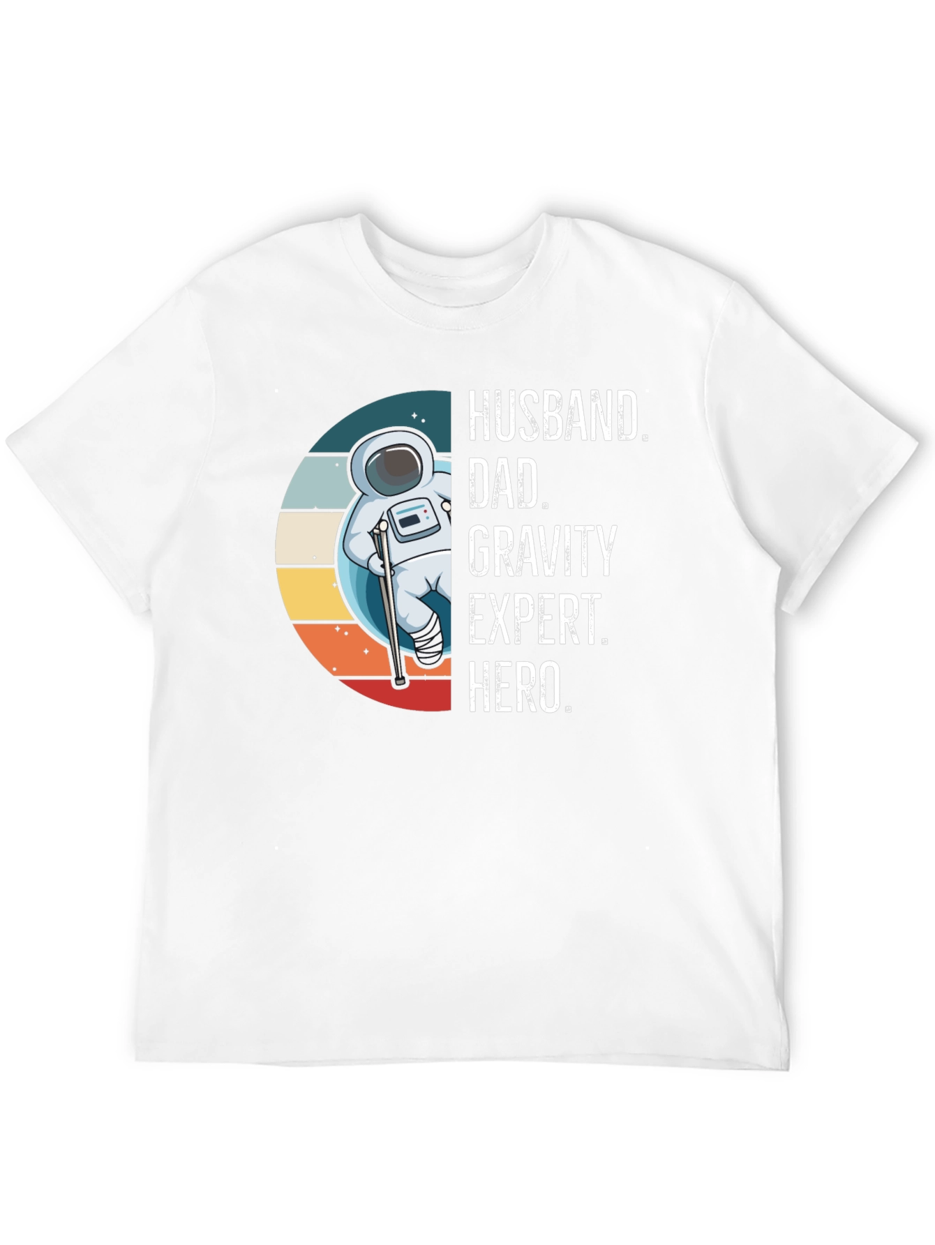 Husband Dad Gravity Expert Hero Graphic Tee
