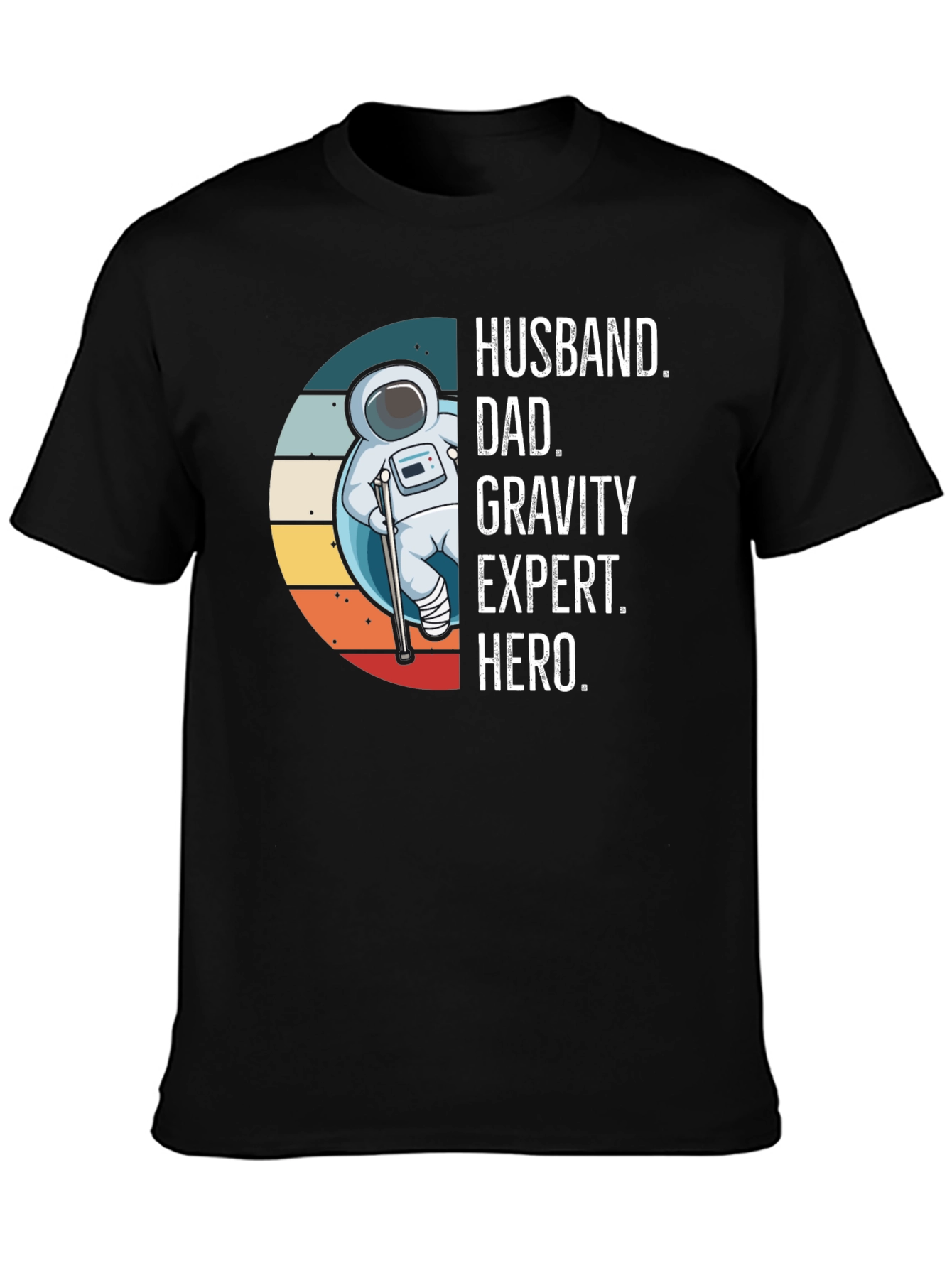 Husband Dad Gravity Expert Hero Graphic Tee